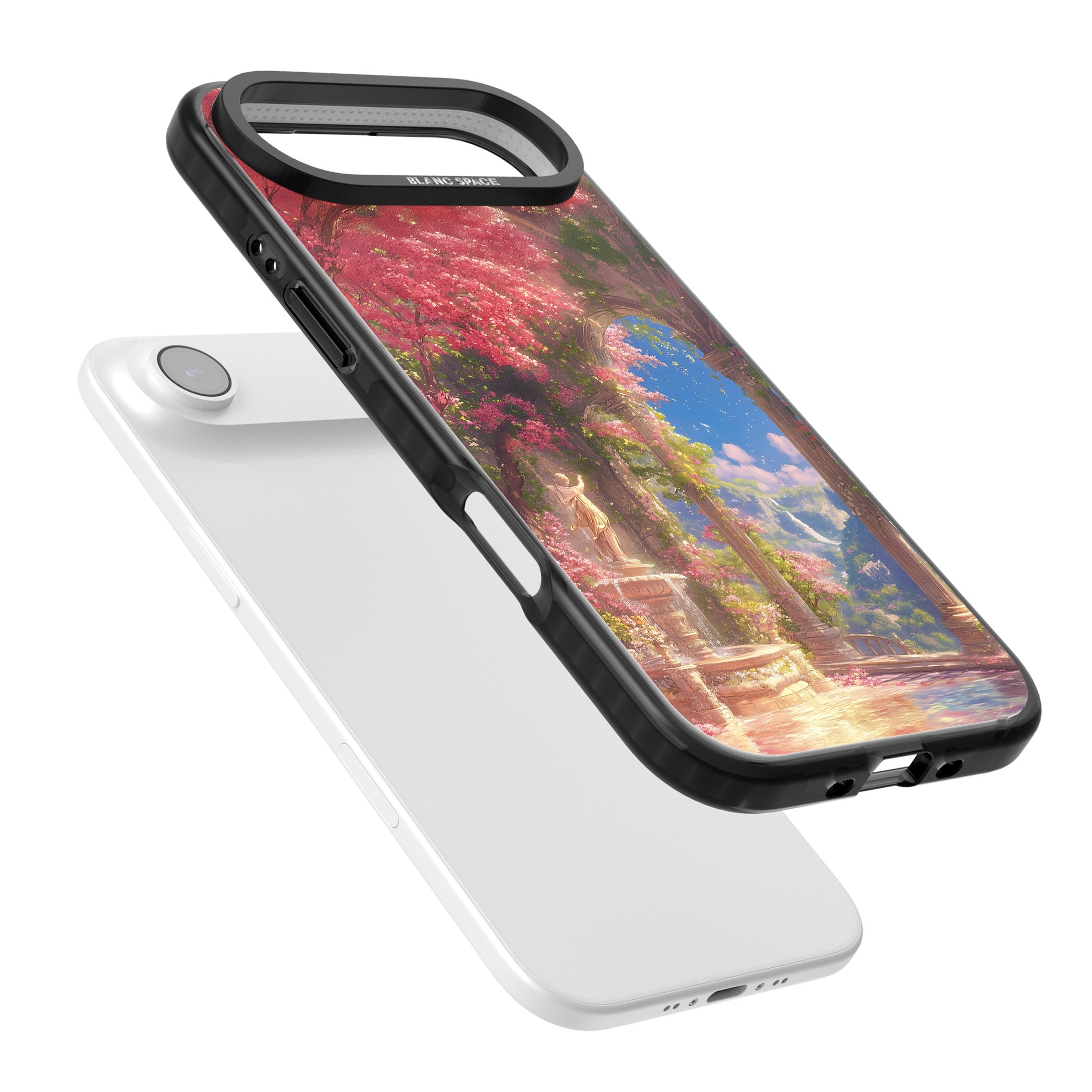 Castle Blossom iPhone 17 Air Impact Pro Black Phone Case Colours