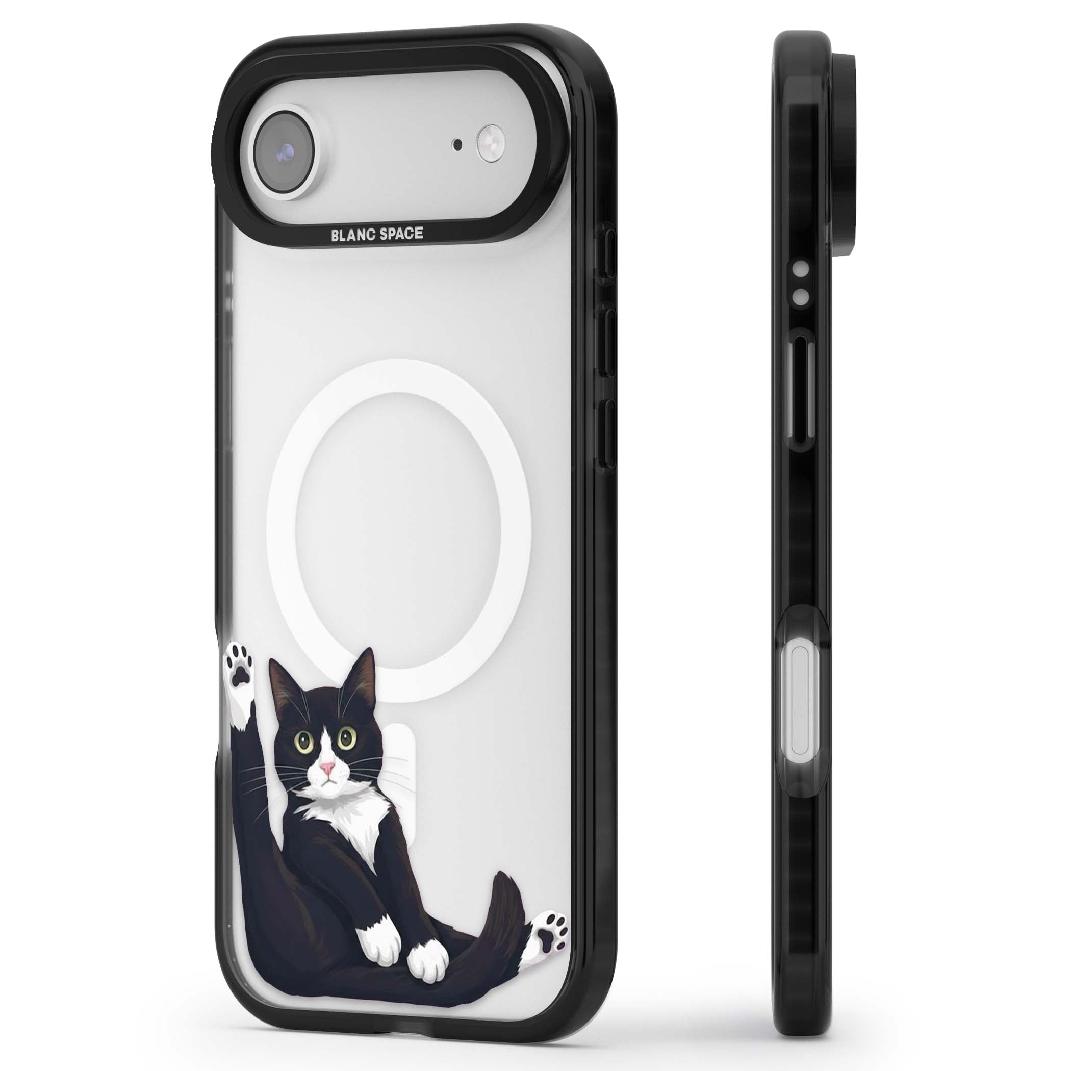 Mid-Groom Cat animals iPhone case | Black Impact Magsafe case for iPhone Air