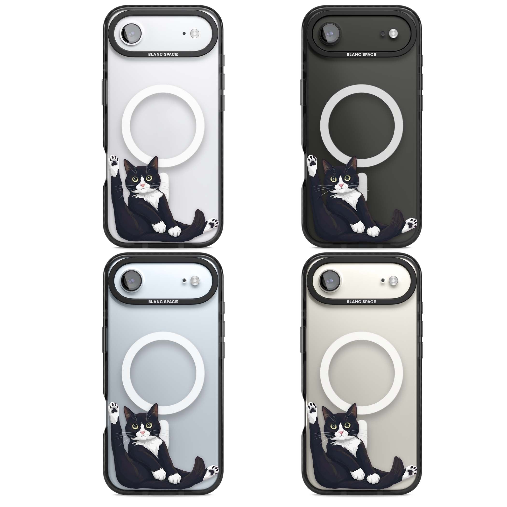 Mid-Groom Cat animals iPhone case | Black Impact Magsafe case for iPhone Air