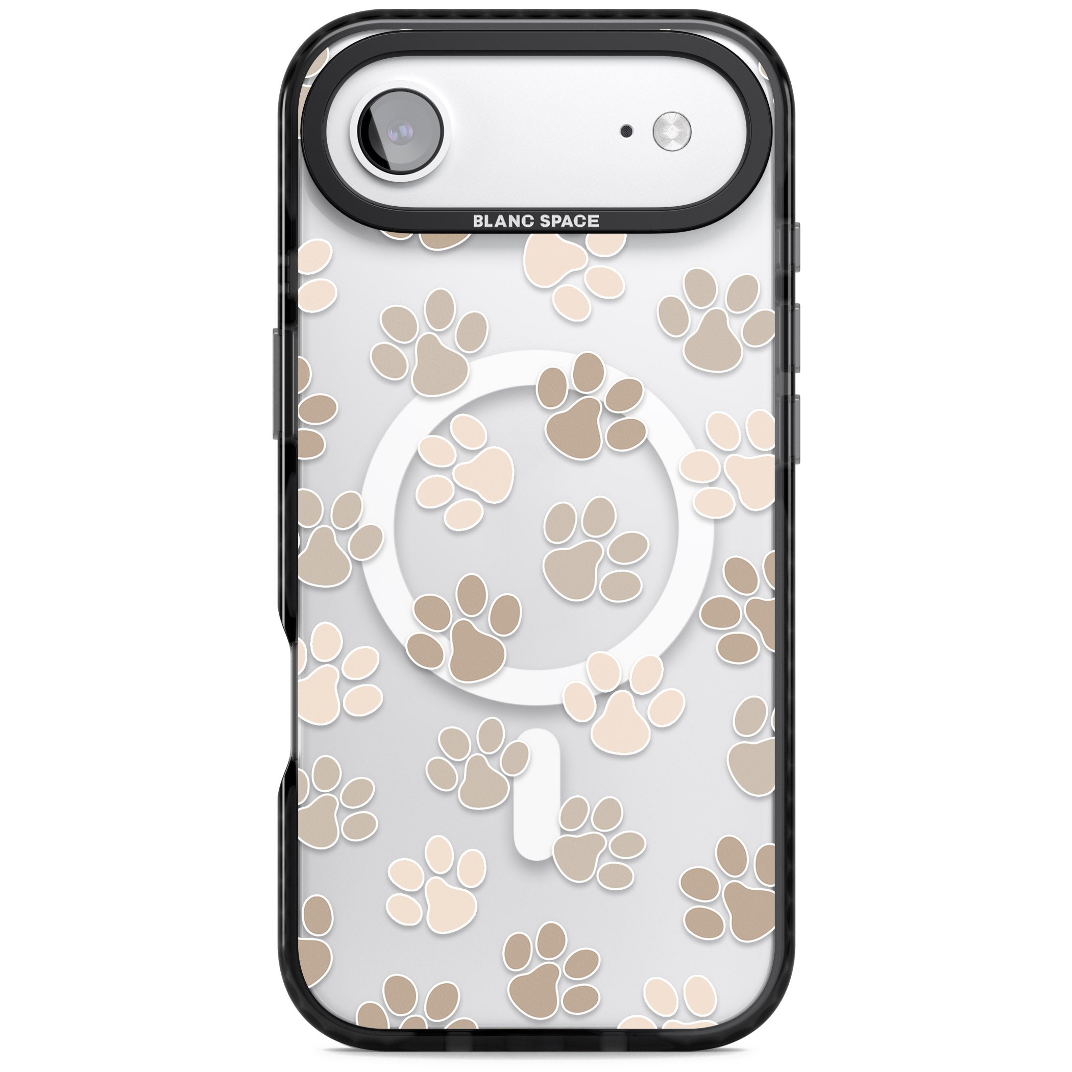 Paw Prints iPhone 17 Air Impact Pro Black Phone Case
