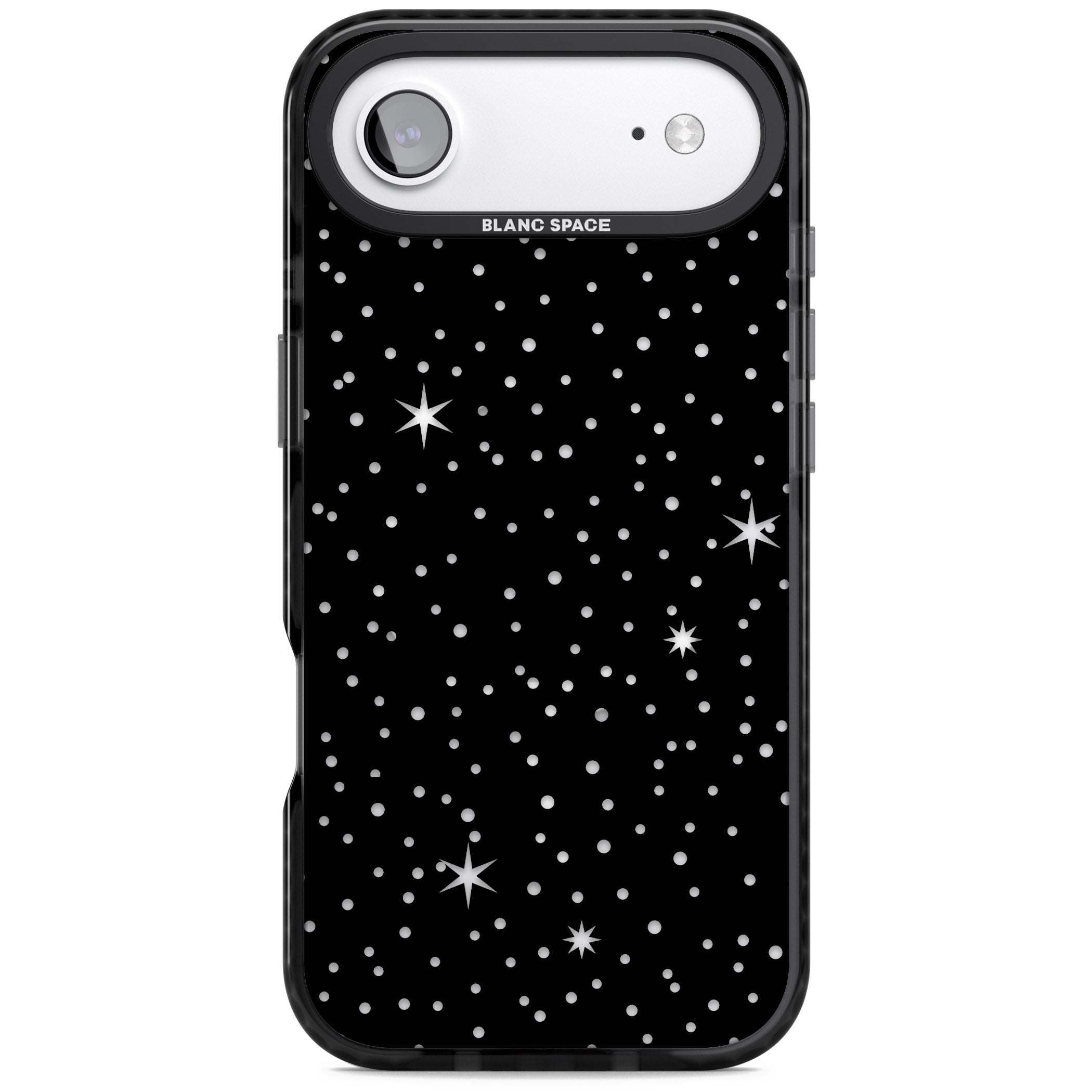 Celestial Cut Out Stars iPhone 17 Air Impact Pro Black Phone Case