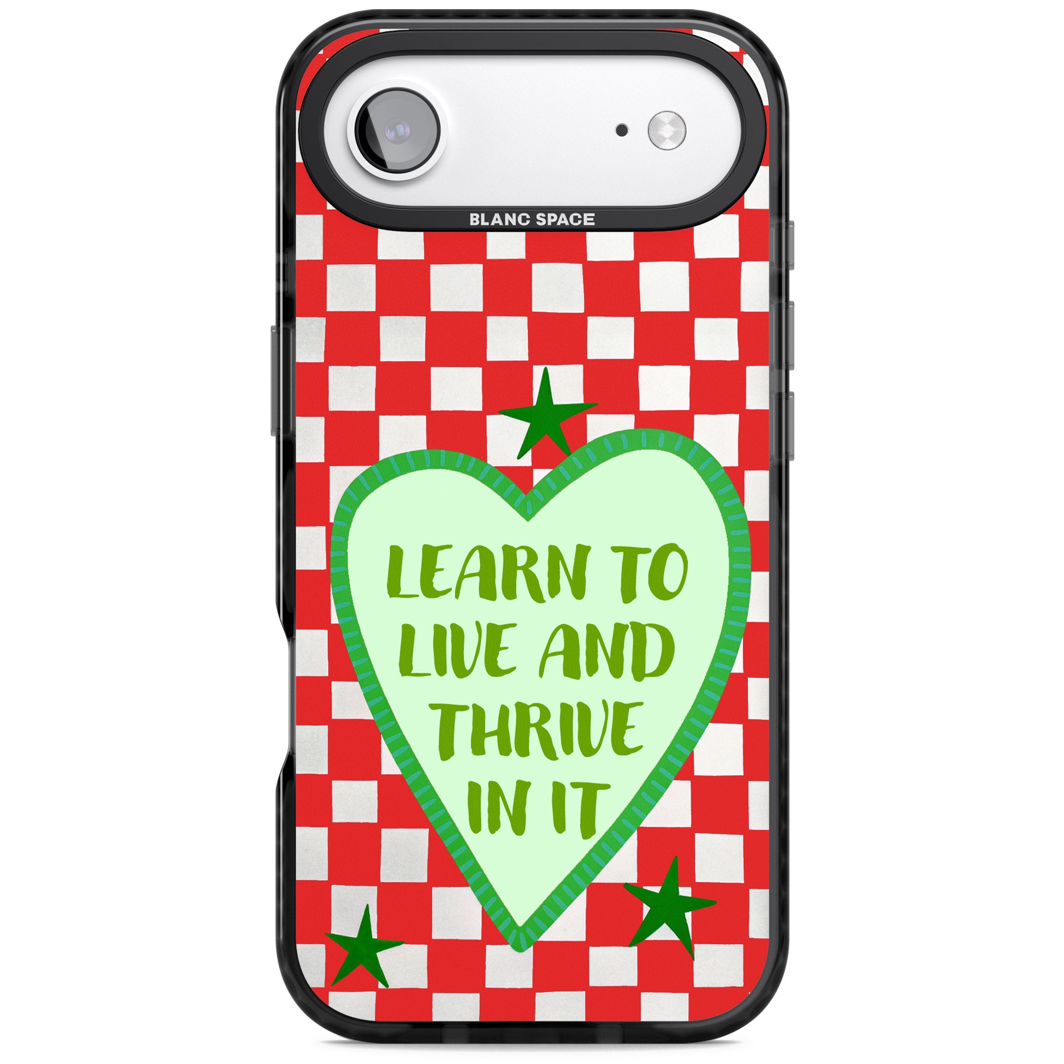 Learn To Live iPhone 17 Air Impact Pro Black Phone Case