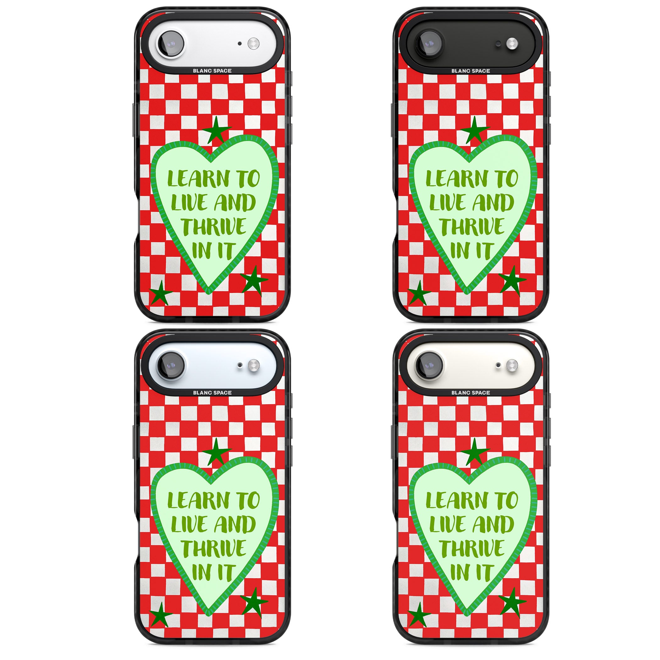 Learn To Live iPhone 17 Air Impact Pro Black Phone Case APT Impact Protection