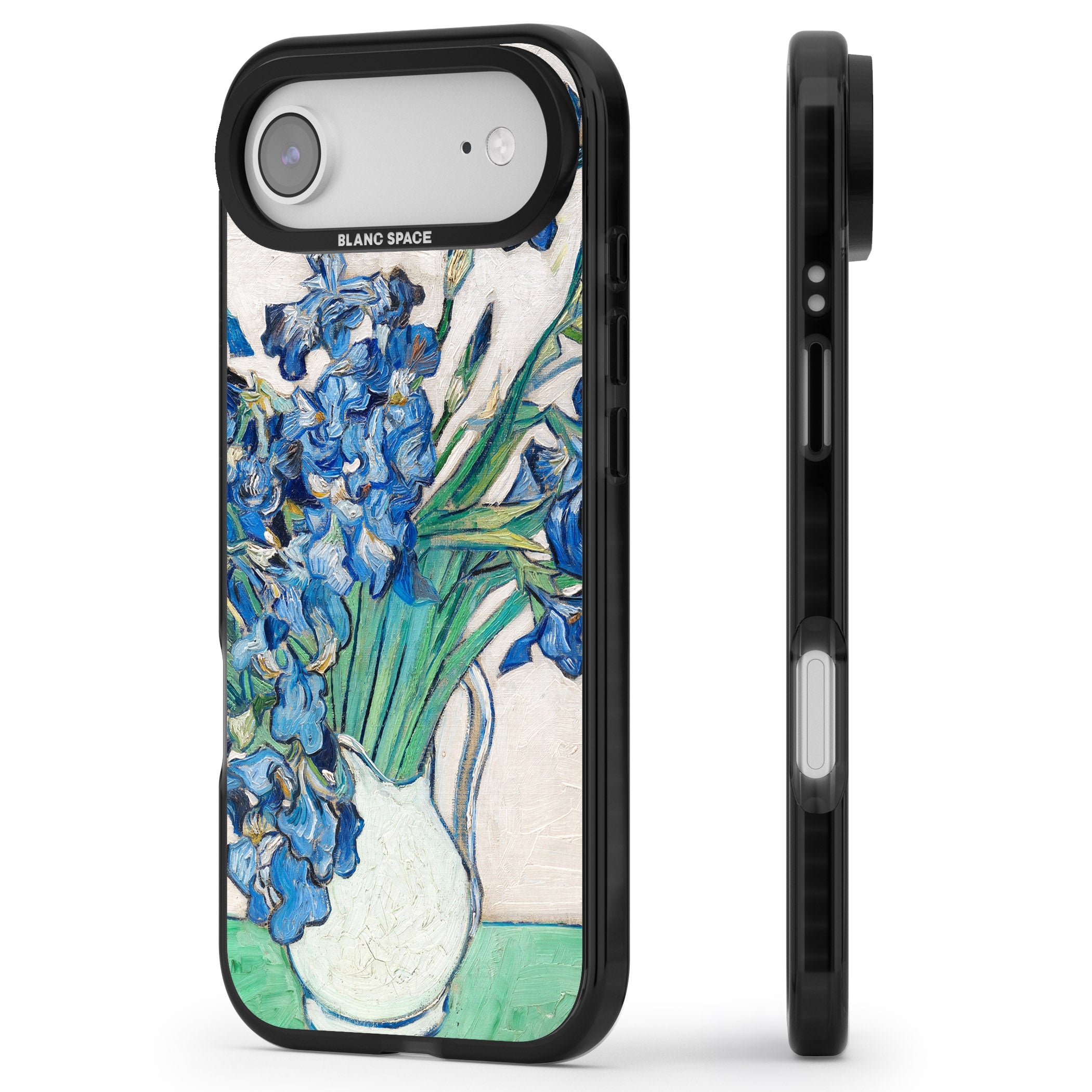Irises By Vincent Van Gogh iPhone 17 Air Impact Pro Black Phone Case Side Profile