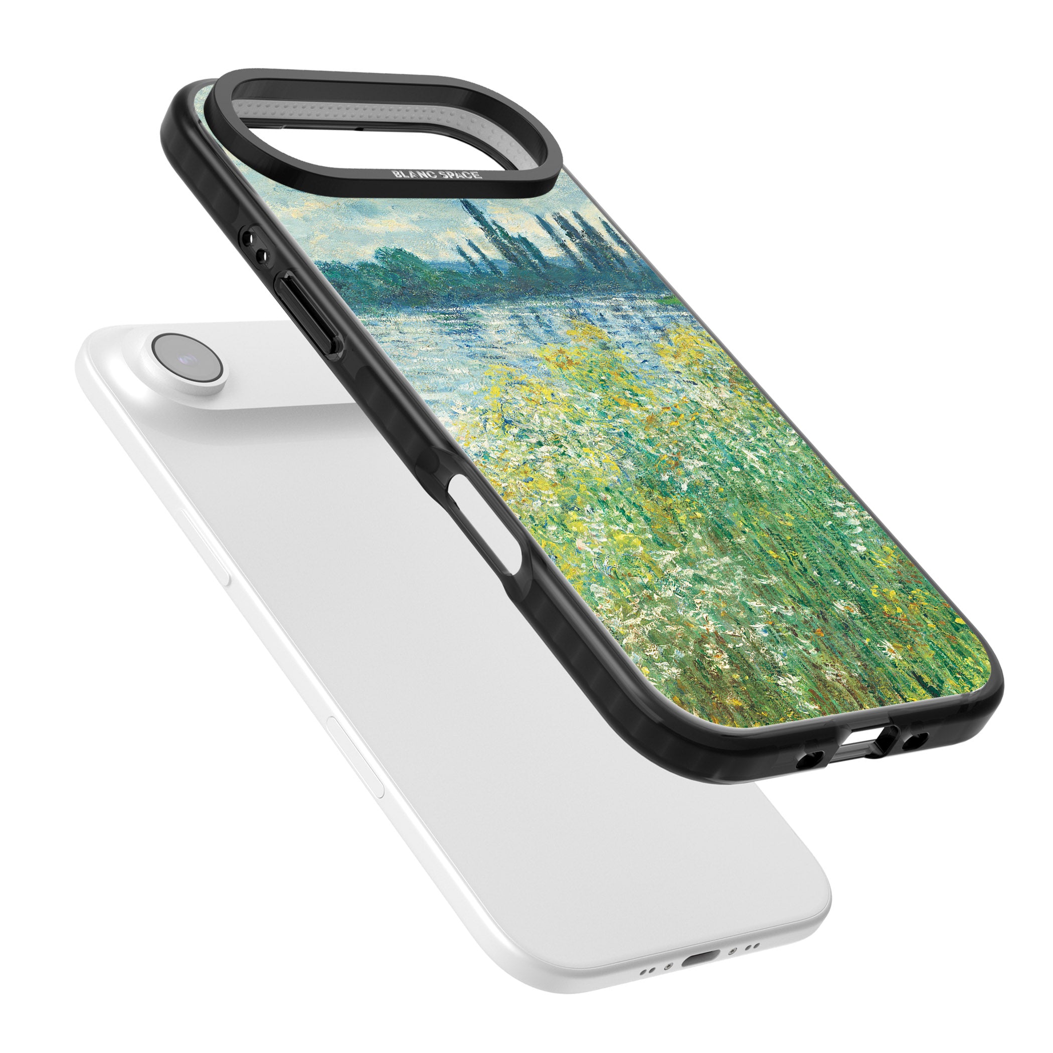 Banks Of The Seine By Claude Monet iPhone 17 Air Impact Pro Black Phone Case Colours