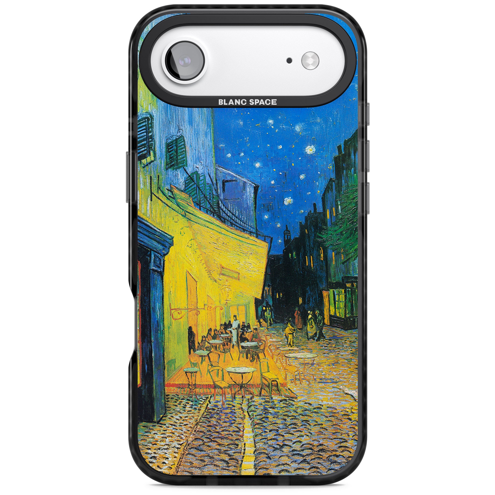 Café Terrace At Night iPhone 17 Air Impact Pro Black Phone Case