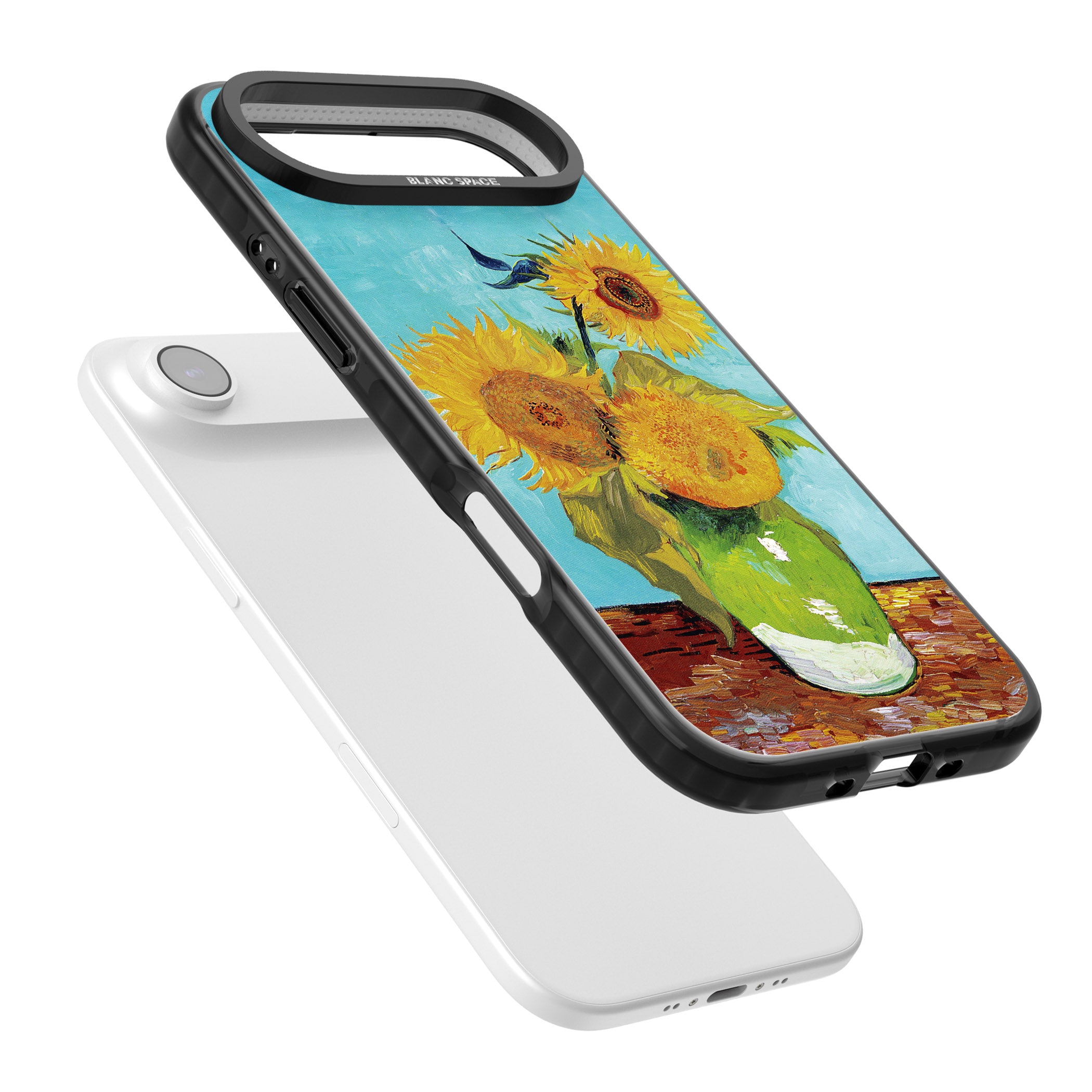 Vase With Three Sunflowers iPhone 17 Air Impact Pro Black Phone Case Colours
