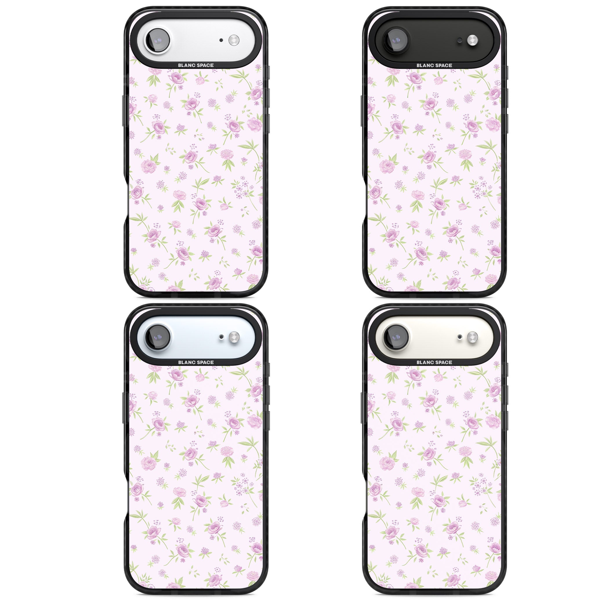Pink Peonies iPhone 17 Air Impact Pro Black Phone Case APT Impact Protection