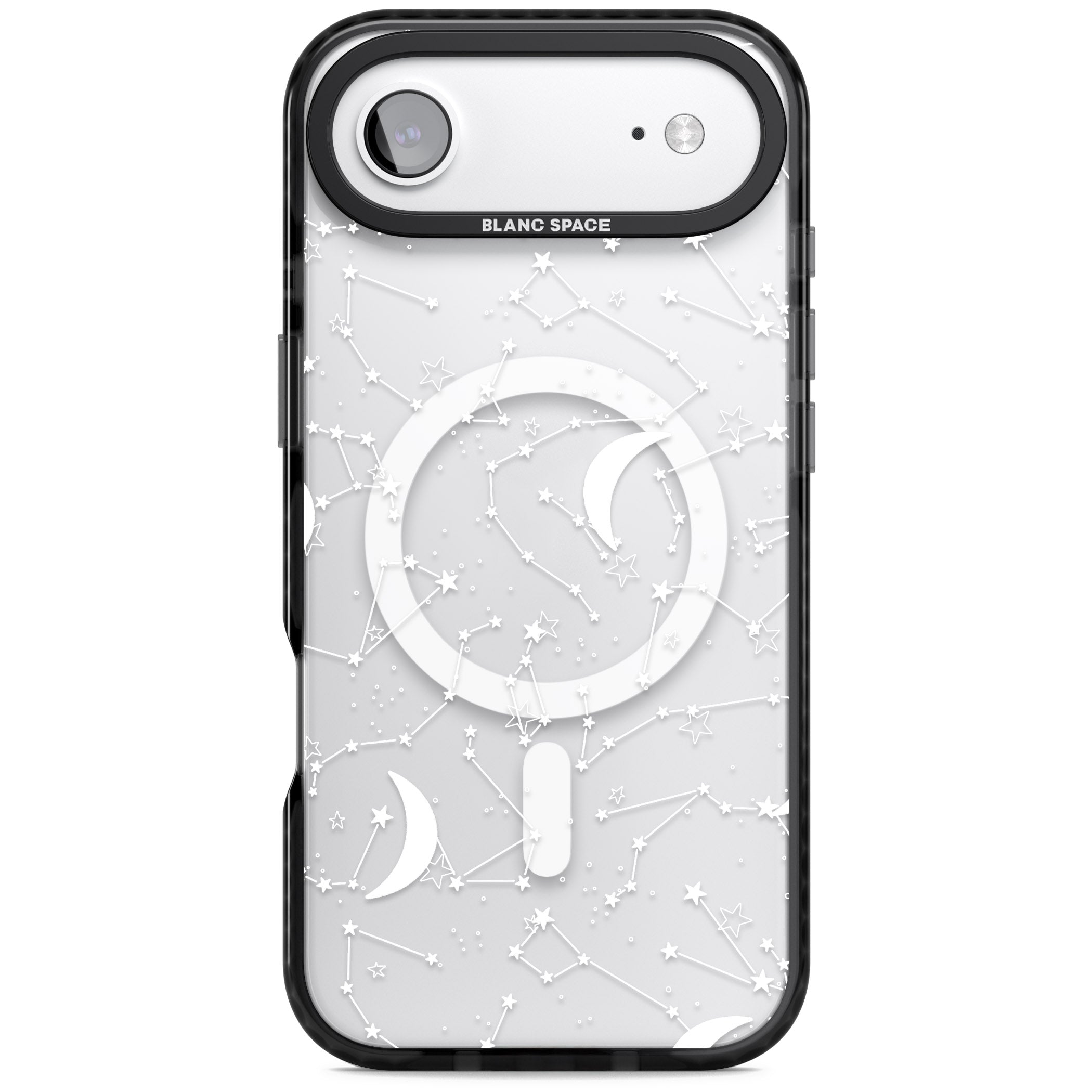 White Constellations iPhone 17 Air Impact Pro Black Phone Case