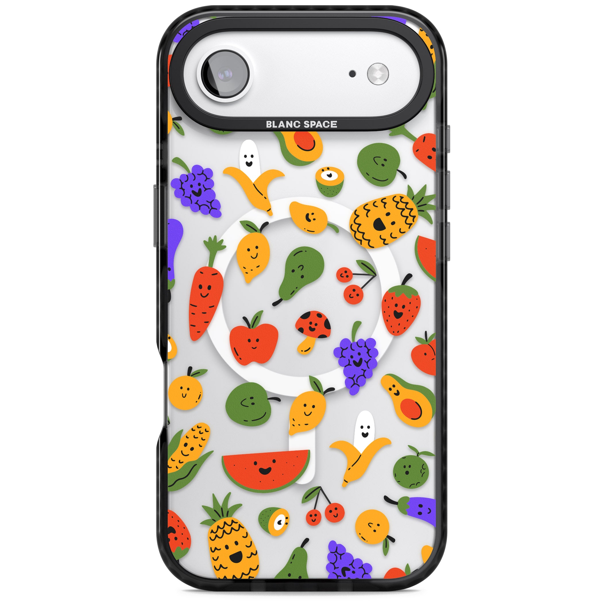 Playful Fruit Kawaii iPhone 17 Air Impact Pro Black Phone Case