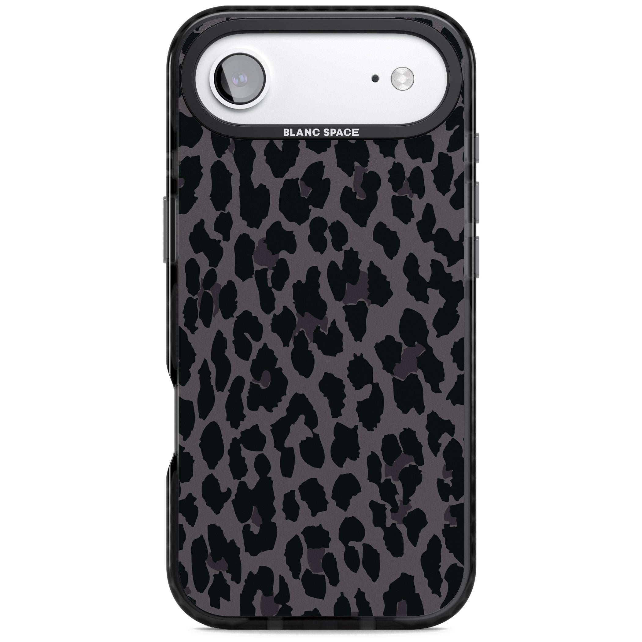Dark Leopard Print iPhone 17 Air Impact Pro Black Phone Case