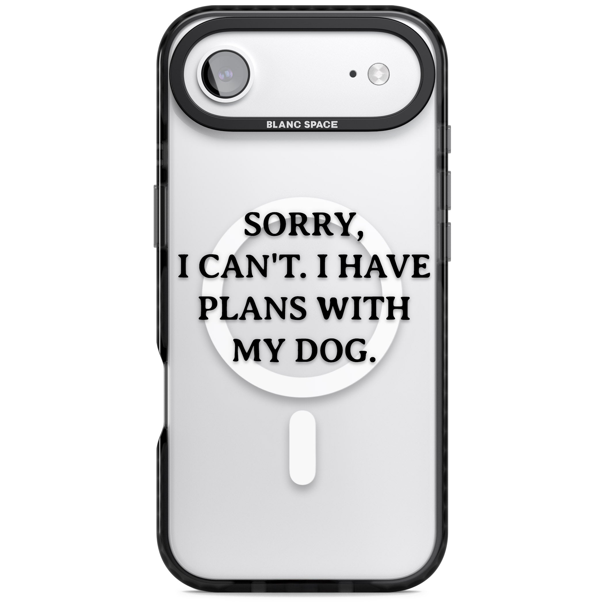 I Have Plans With My Dog iPhone 17 Air Impact Pro Black Phone Case