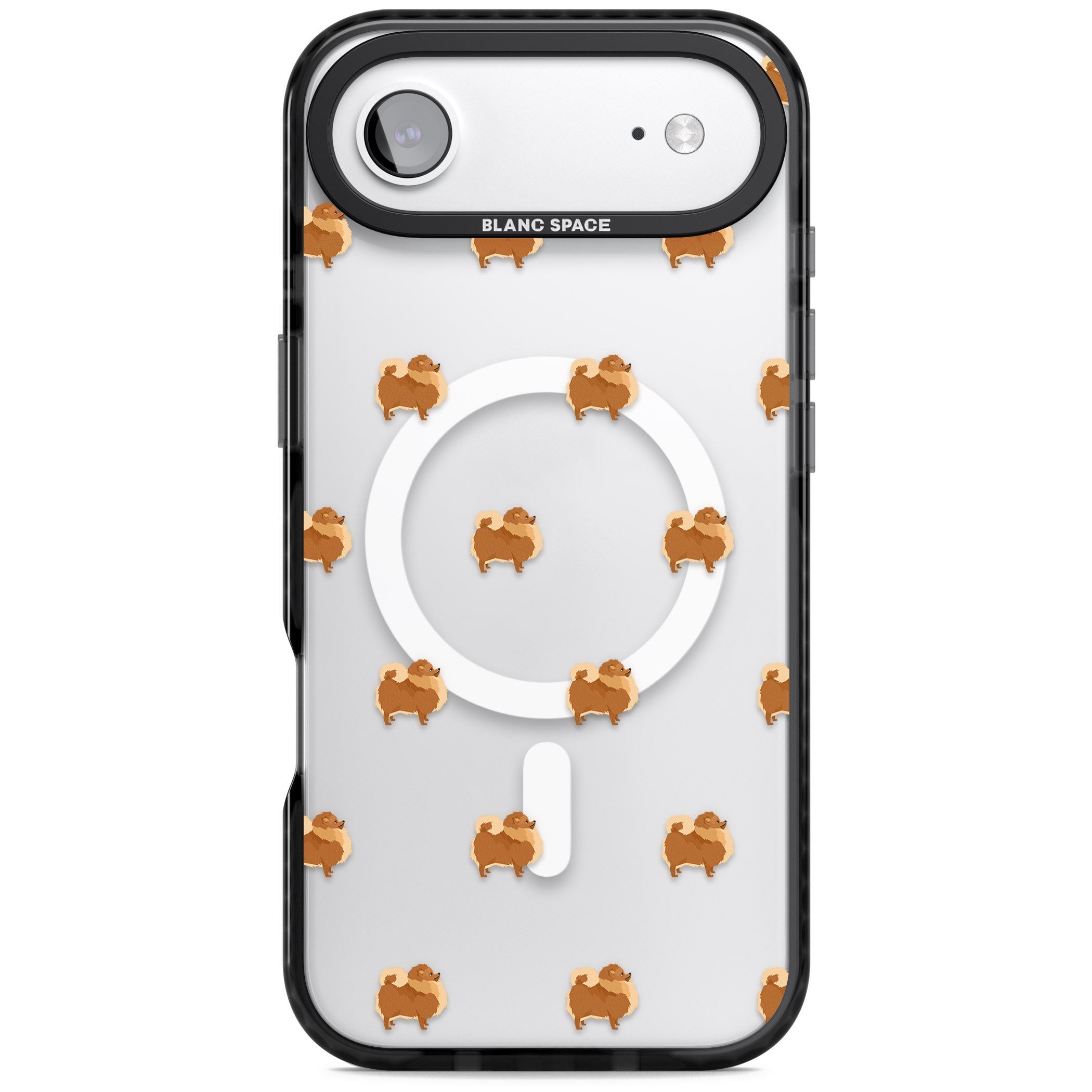 Pomeranian Delight iPhone 17 Air Impact Pro Black Phone Case