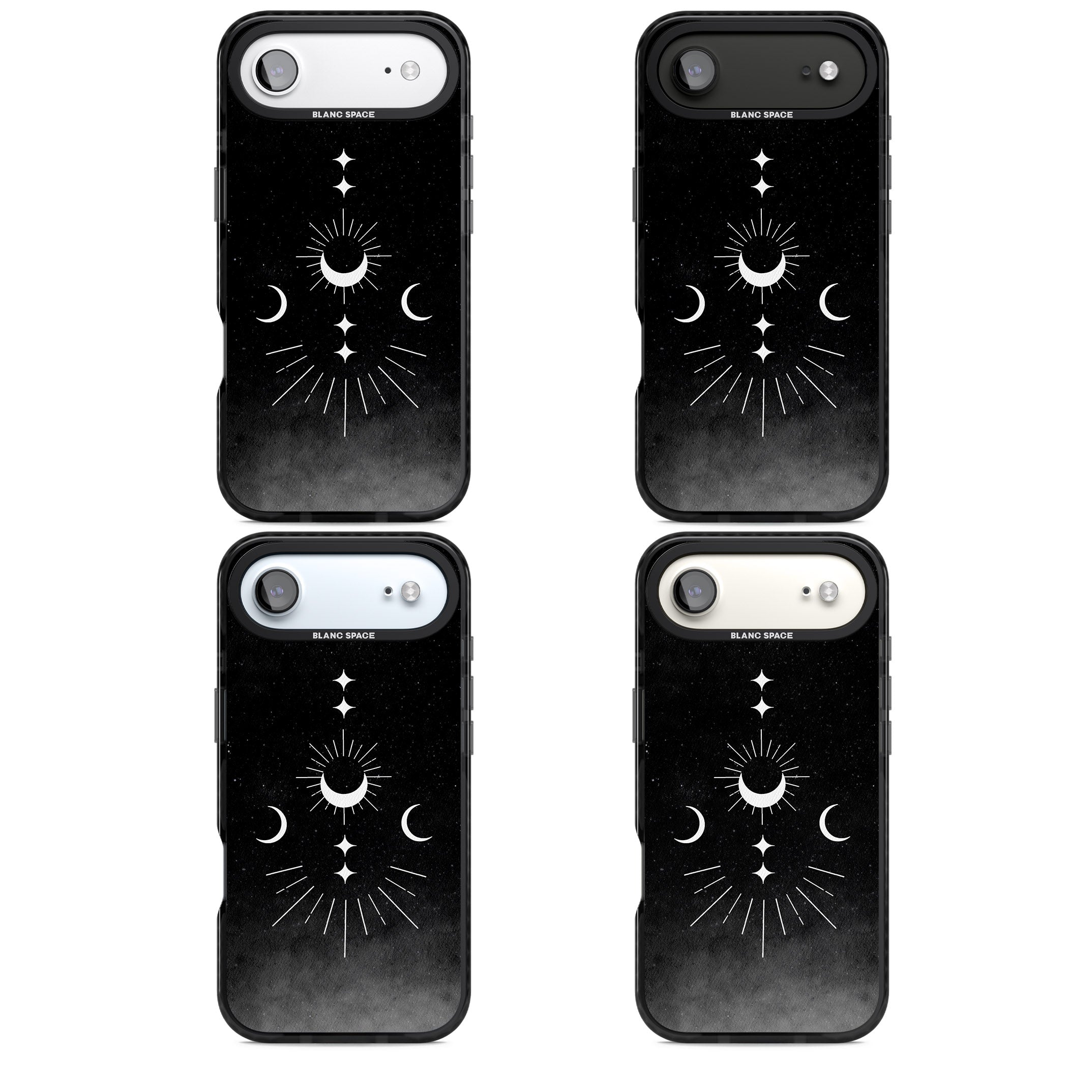 Lunar Mandala iPhone 17 Air Impact Pro Black Phone Case APT Impact Protection