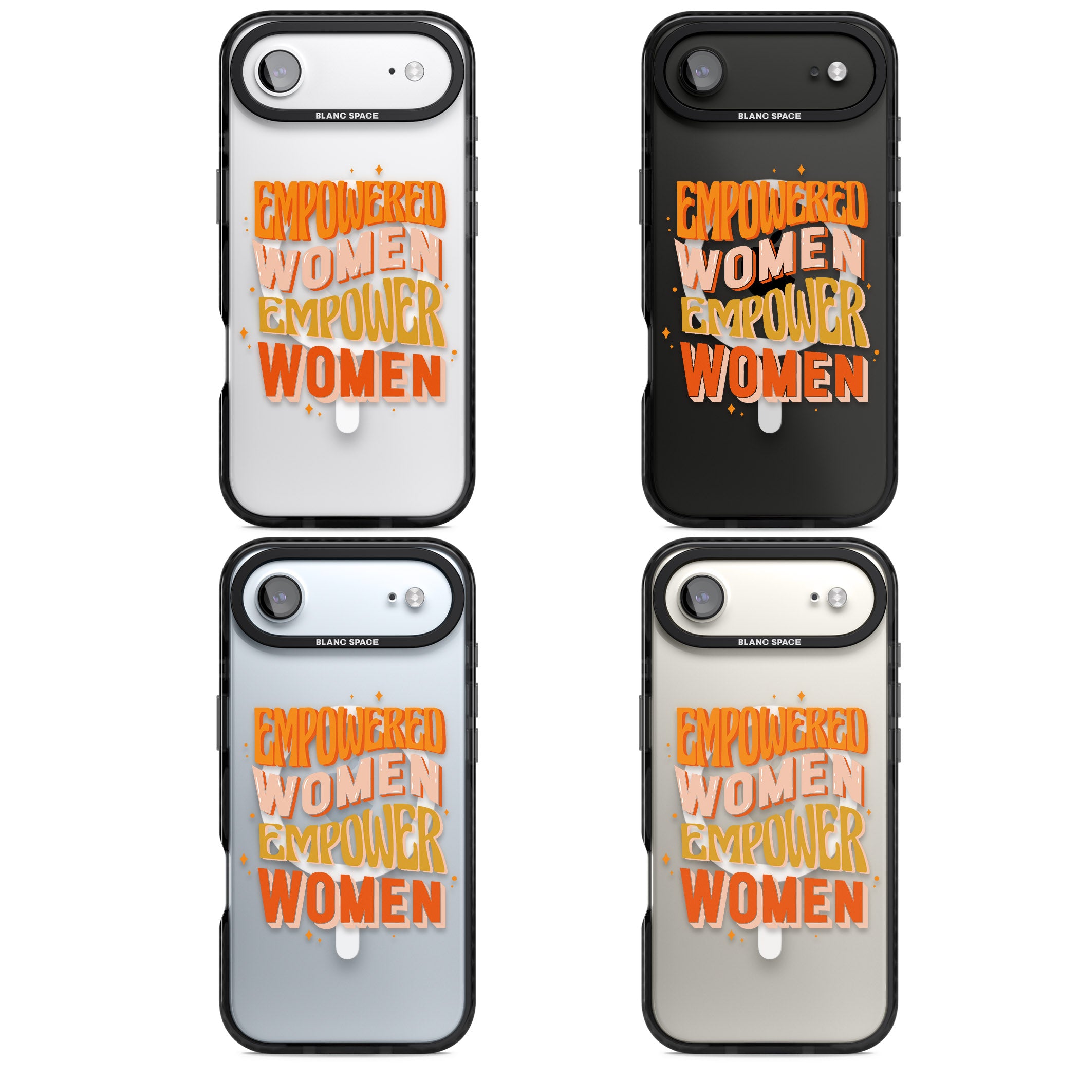 Empowered Women iPhone 17 Air Impact Pro Black Phone Case APT Impact Protection