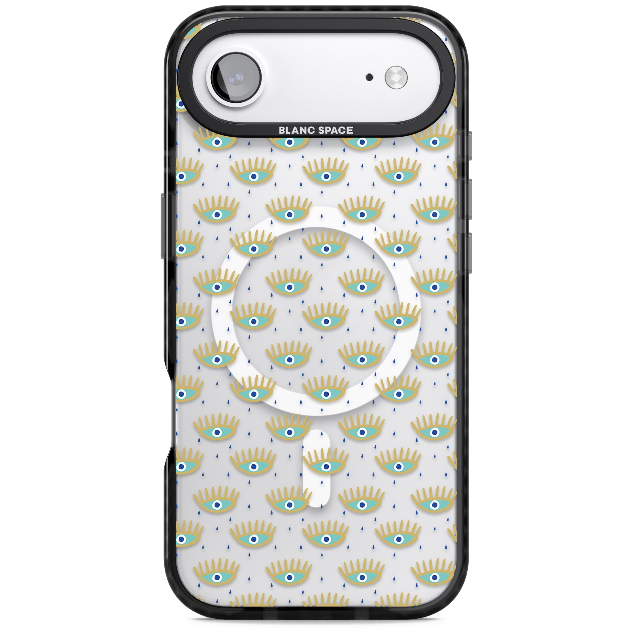 Crying Eyes Pattern iPhone 17 Air Impact Pro Black Phone Case