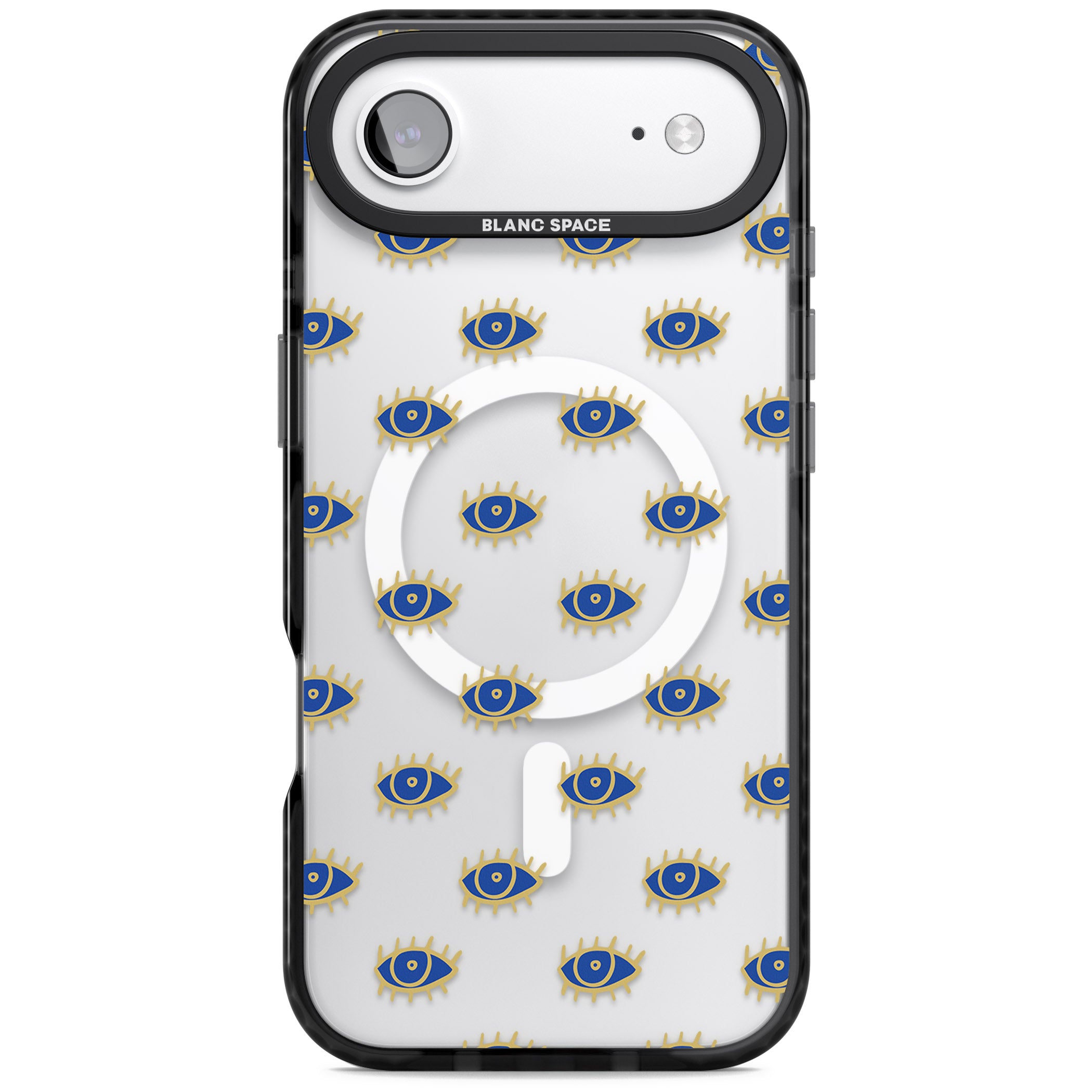 Psychedelic Eyes Pattern Classic iPhone 17 Air Impact Pro Black Phone Case