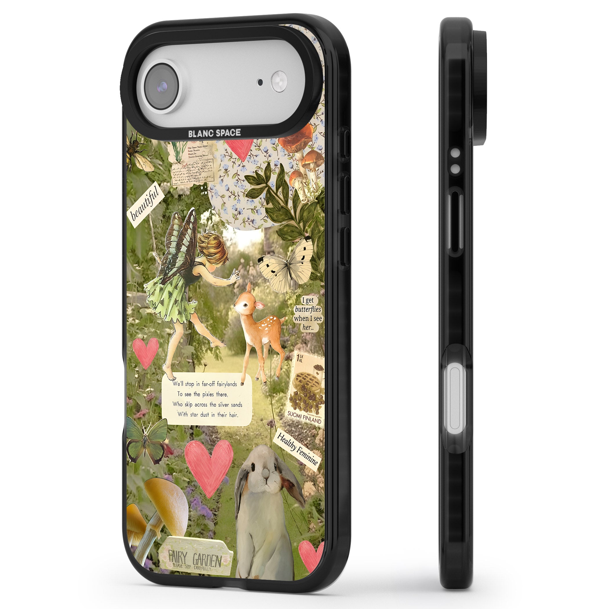 Soft Fairy iPhone 17 Air Impact Pro Black Phone Case Side Profile