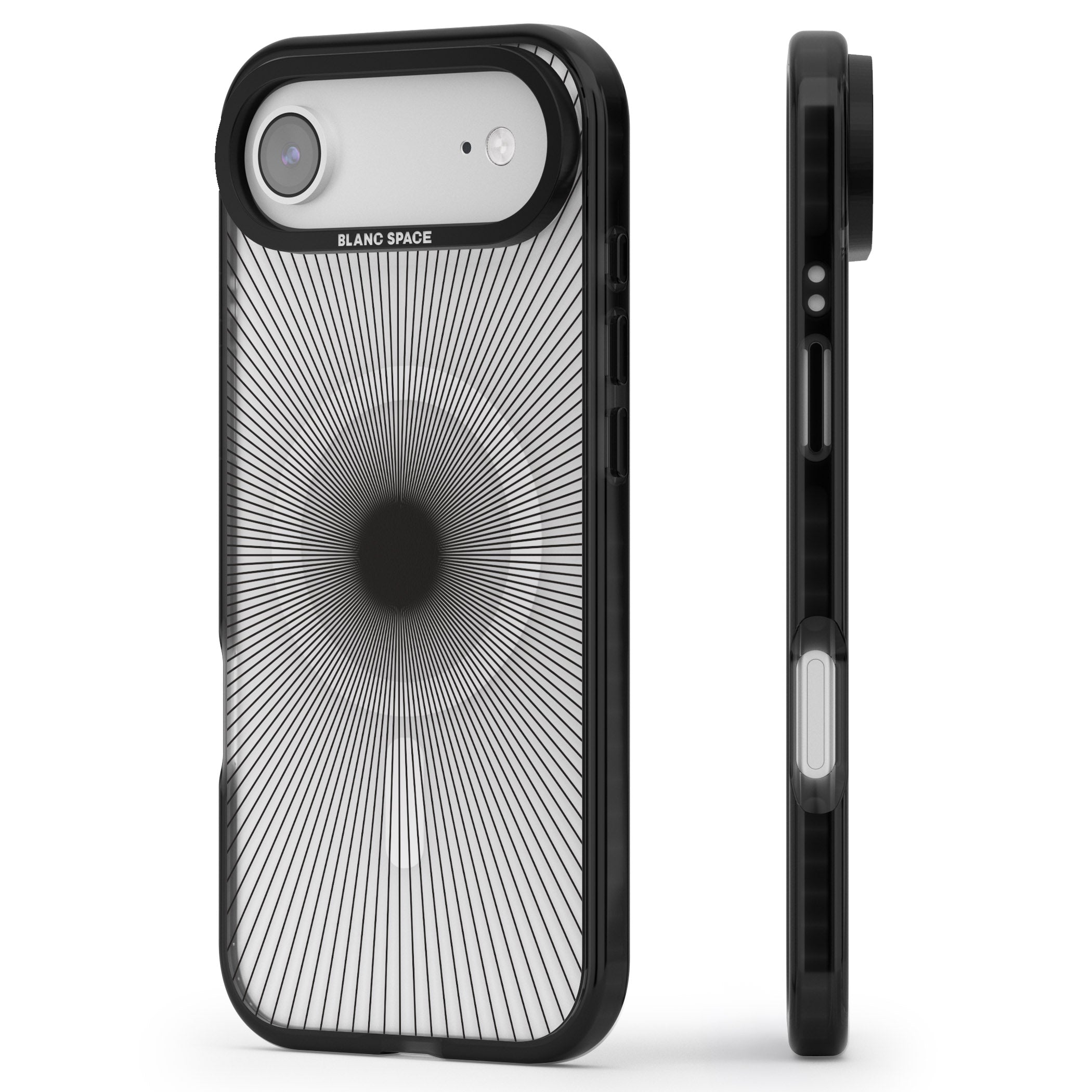 Sunburst iPhone 17 Air Impact Pro Black Phone Case Side Profile