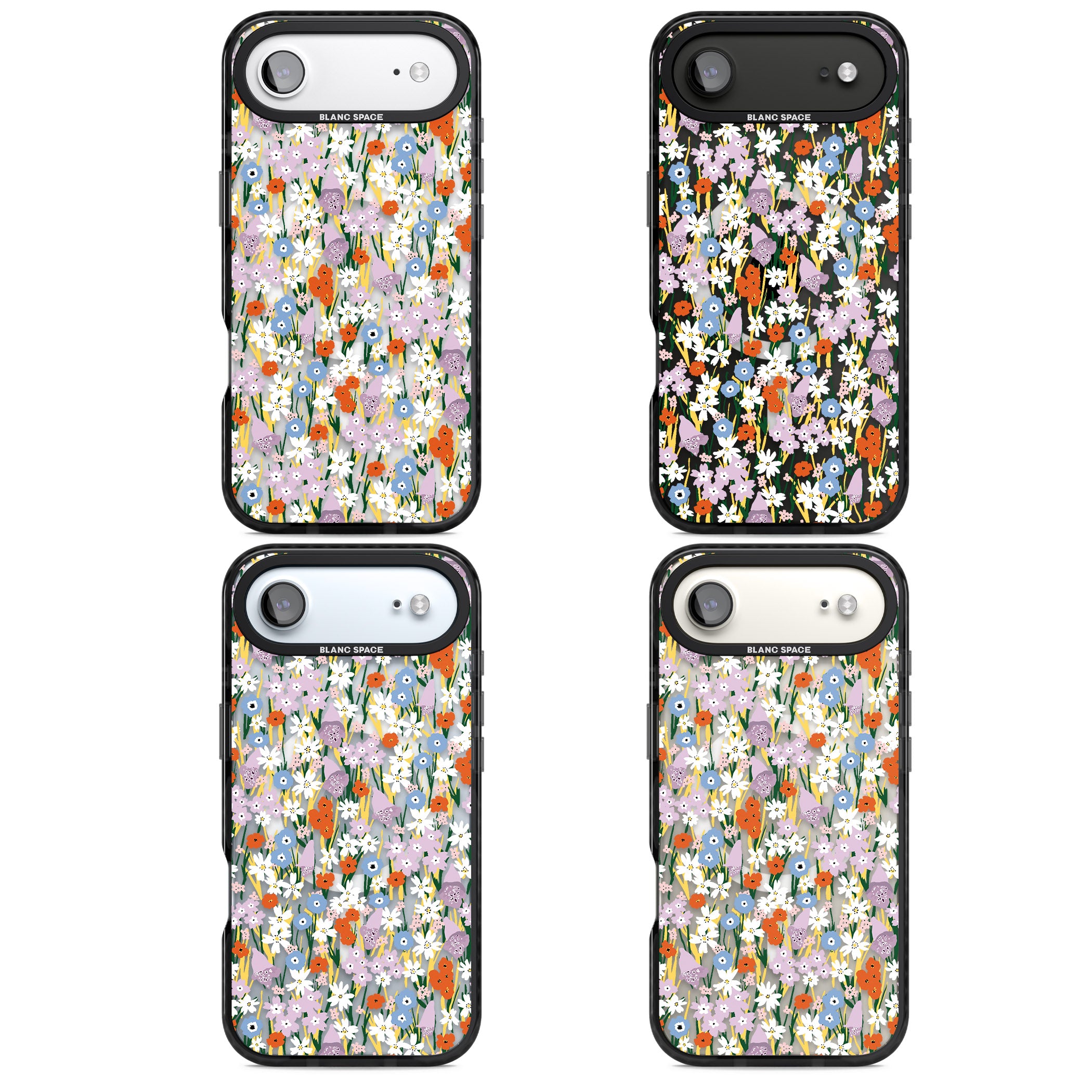 Vibrant Floral Garden iPhone 17 Air Impact Pro Black Phone Case APT Impact Protection