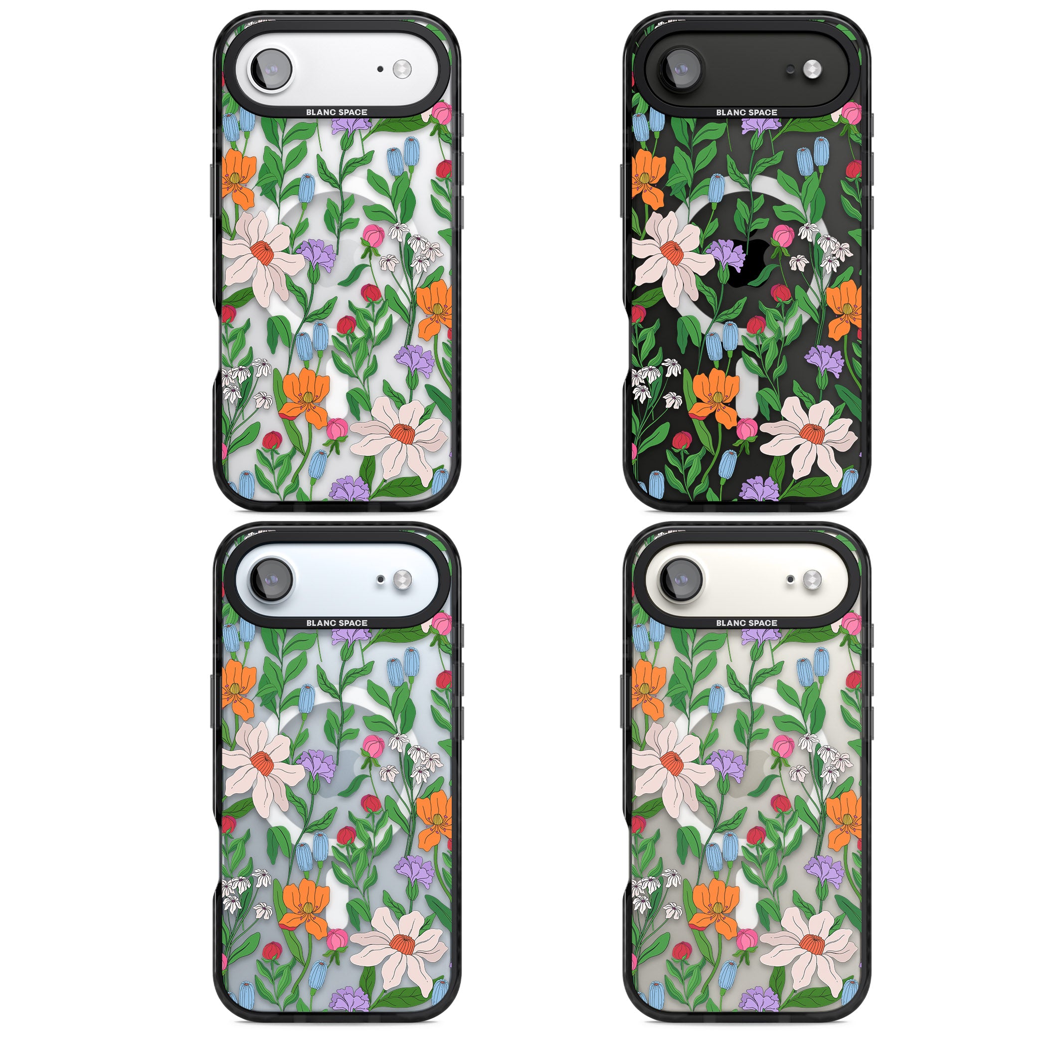 Full Bloom iPhone 17 Air Impact Pro Black Phone Case APT Impact Protection