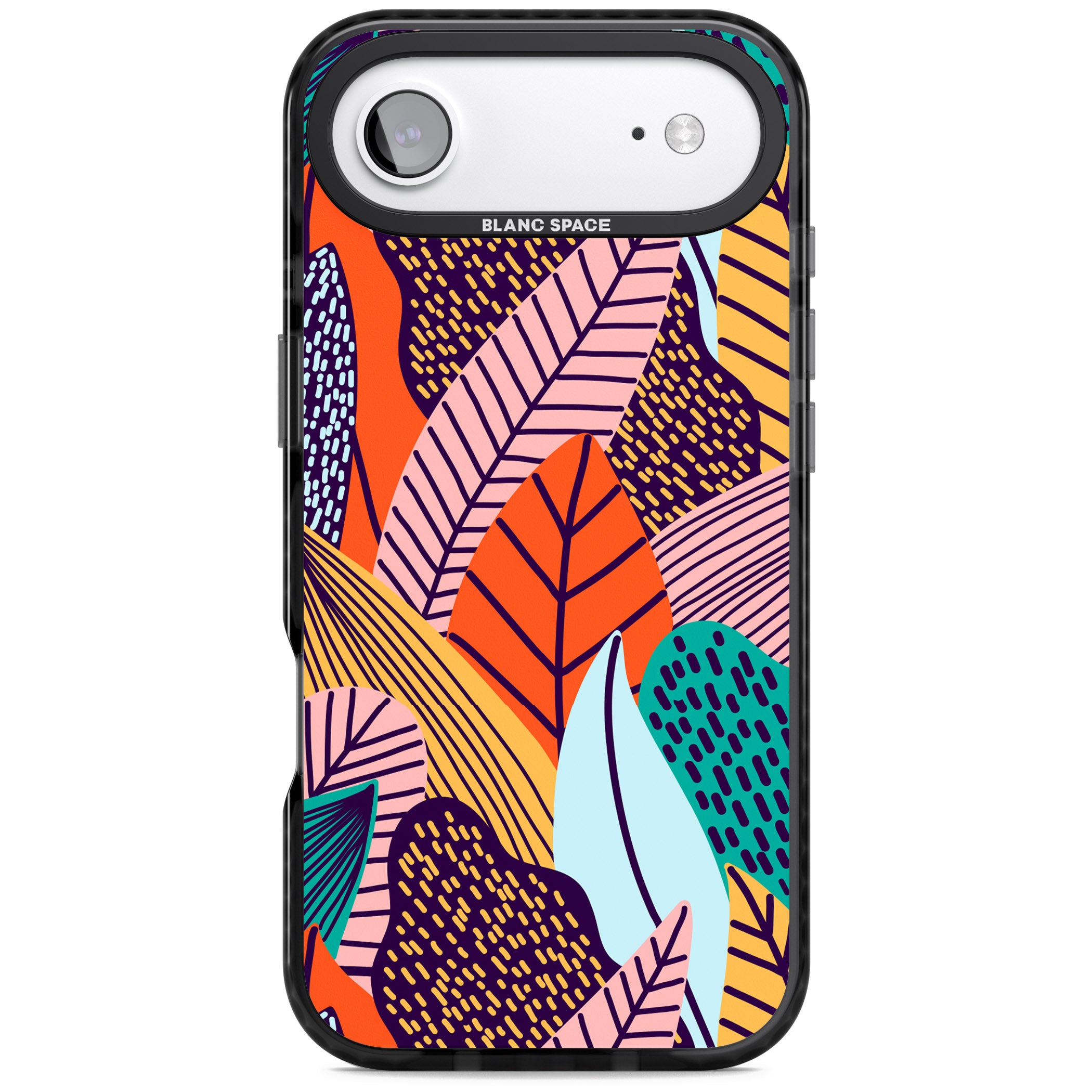 Abstract Leaves iPhone 17 Air Impact Pro Black Phone Case