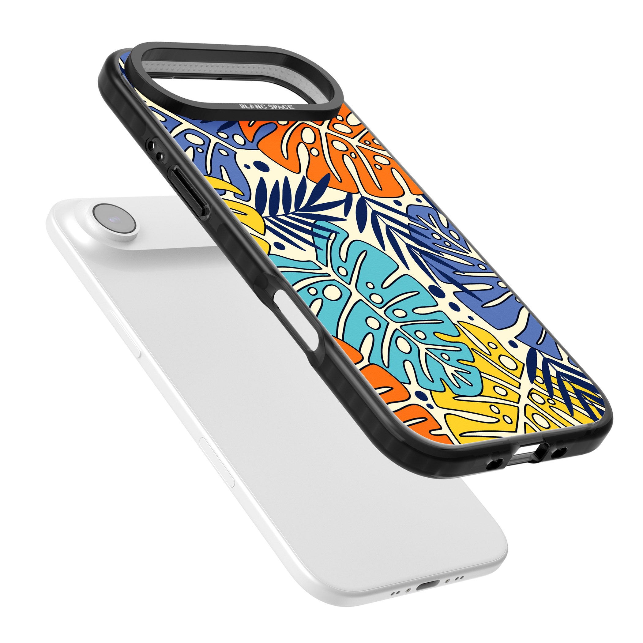 Beach Leaves iPhone 17 Air Impact Pro Black Phone Case Colours