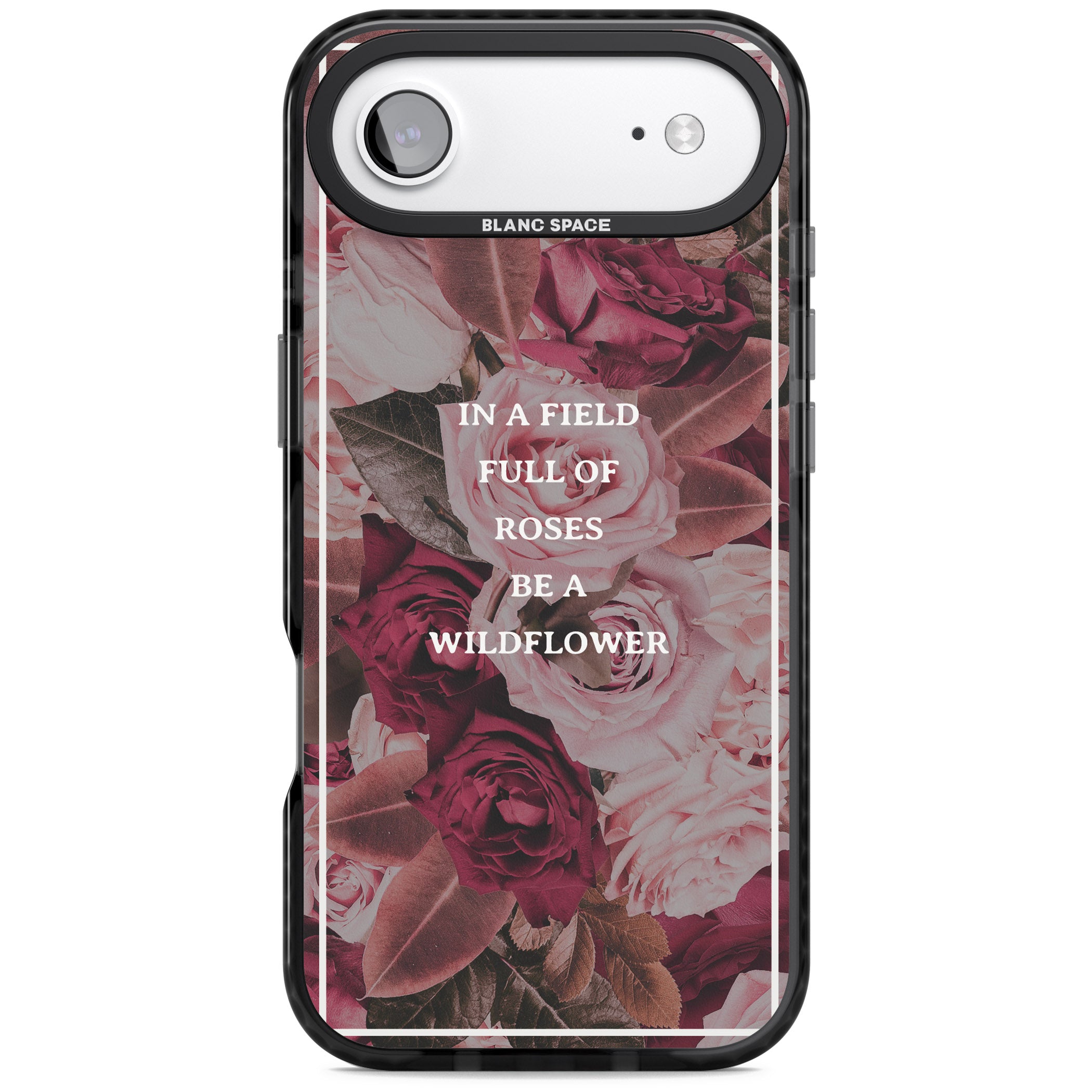 Wildflower Floral Quote iPhone 17 Air Impact Pro Black Phone Case