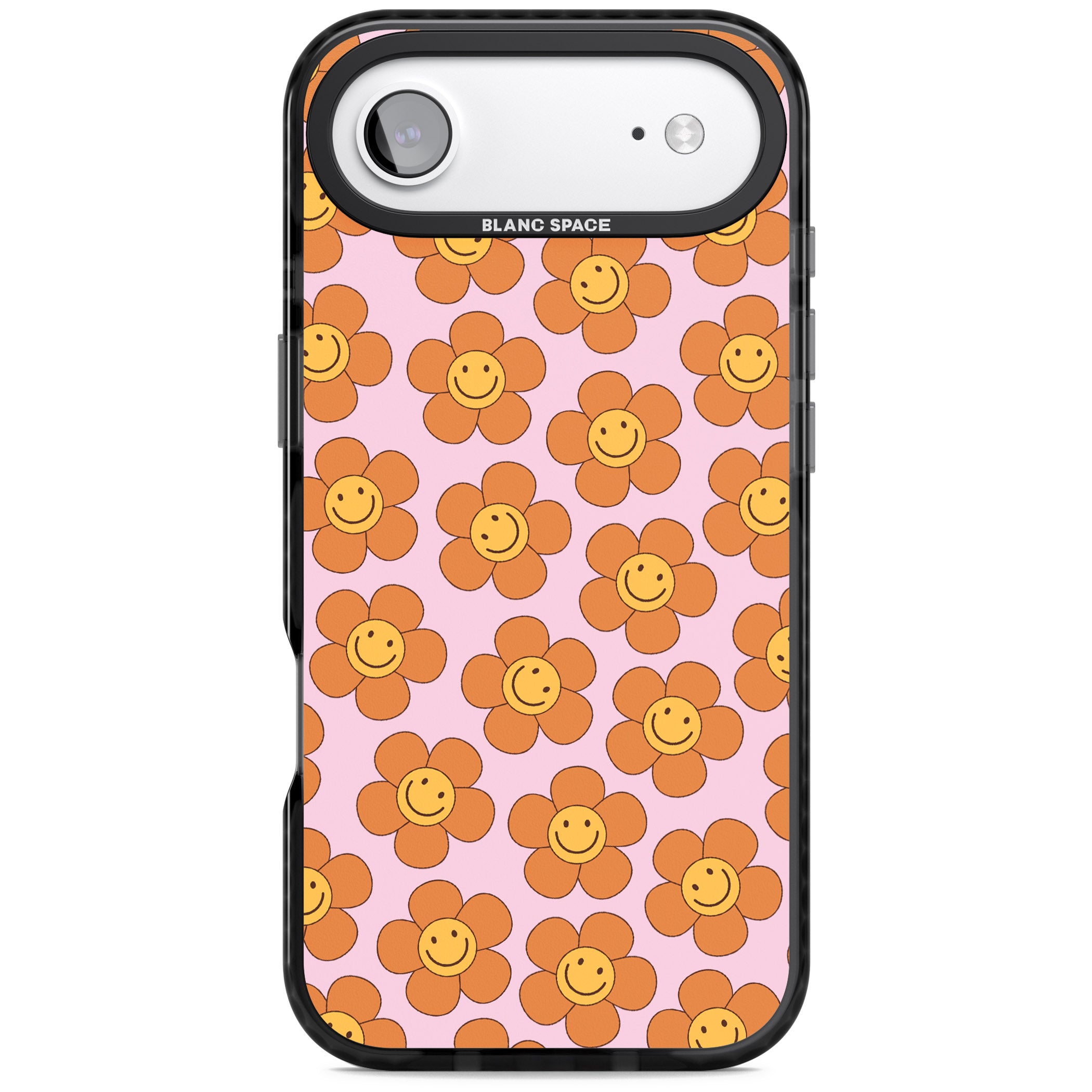 Floral Smiles iPhone 17 Air Impact Pro Black Phone Case