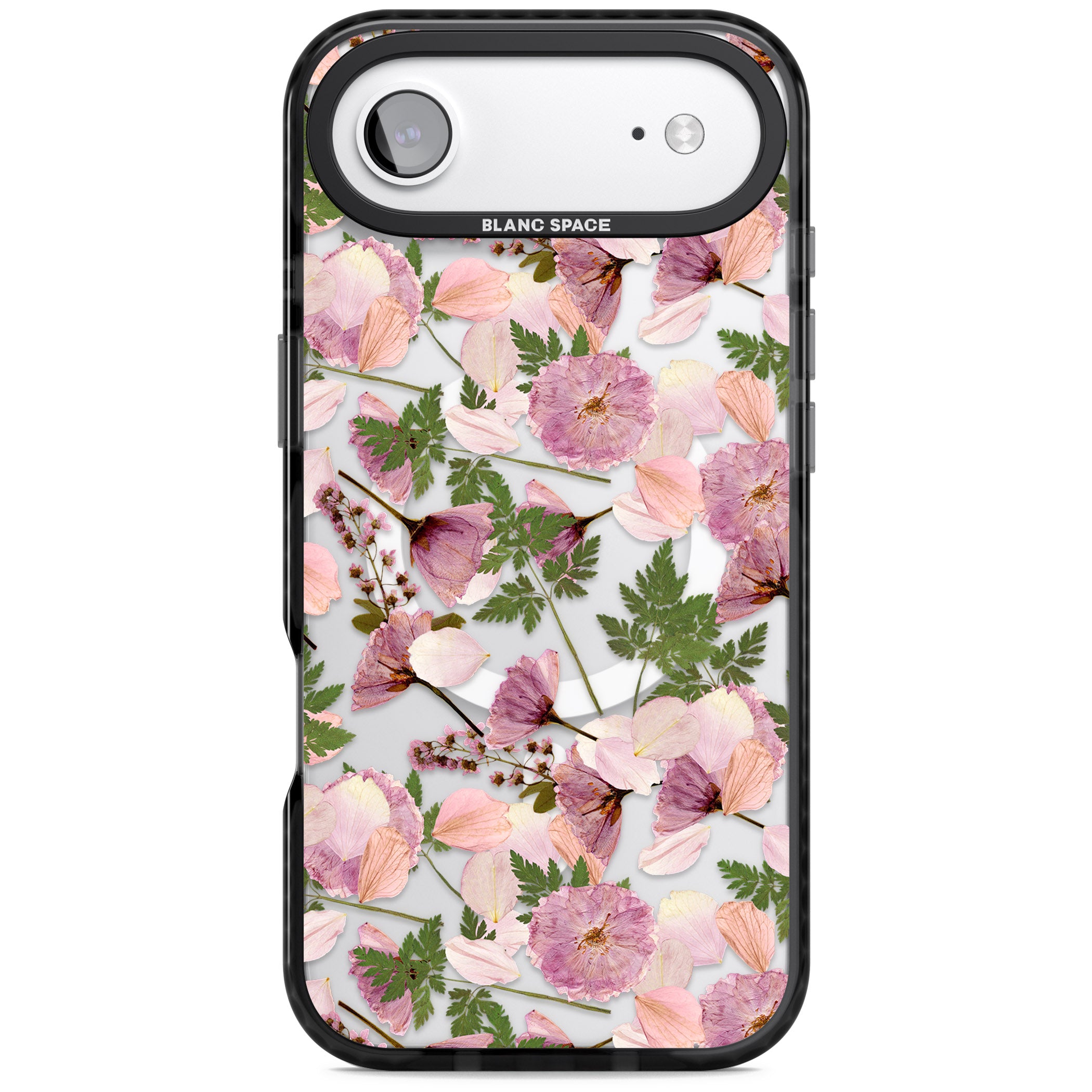 Pink Floral Appreciation iPhone 17 Air Impact Pro Black Phone Case