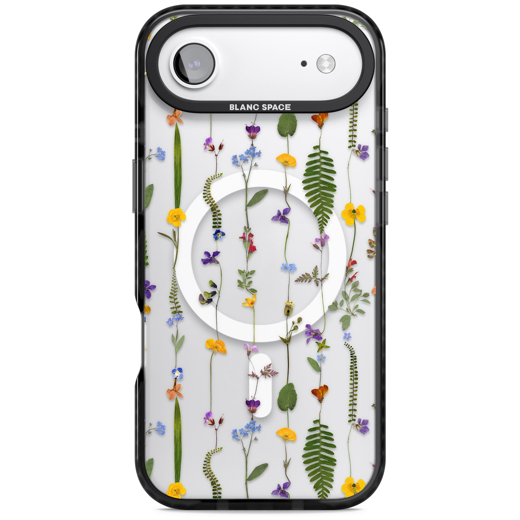 Wildflower Chain iPhone 17 Air Impact Pro Black Phone Case