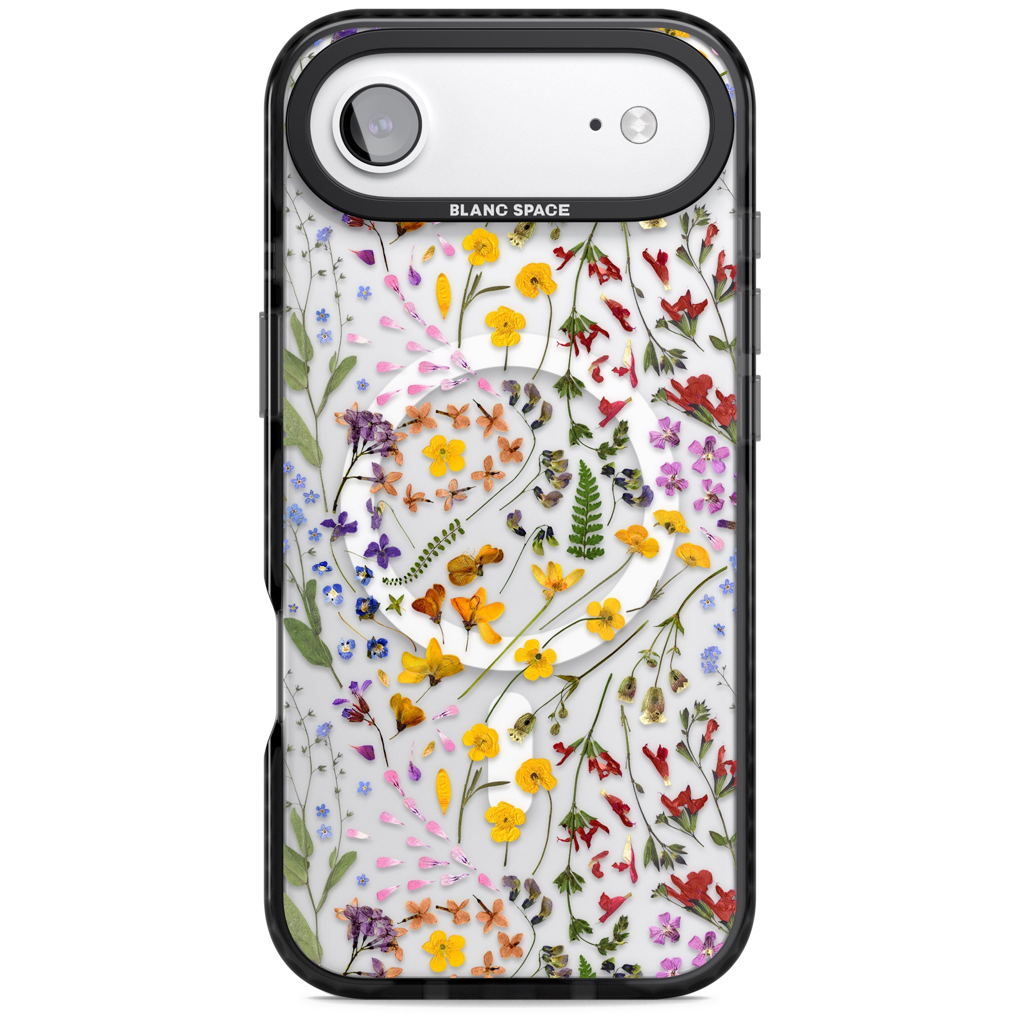 Wildflower iPhone 17 Air Impact Pro Black Phone Case