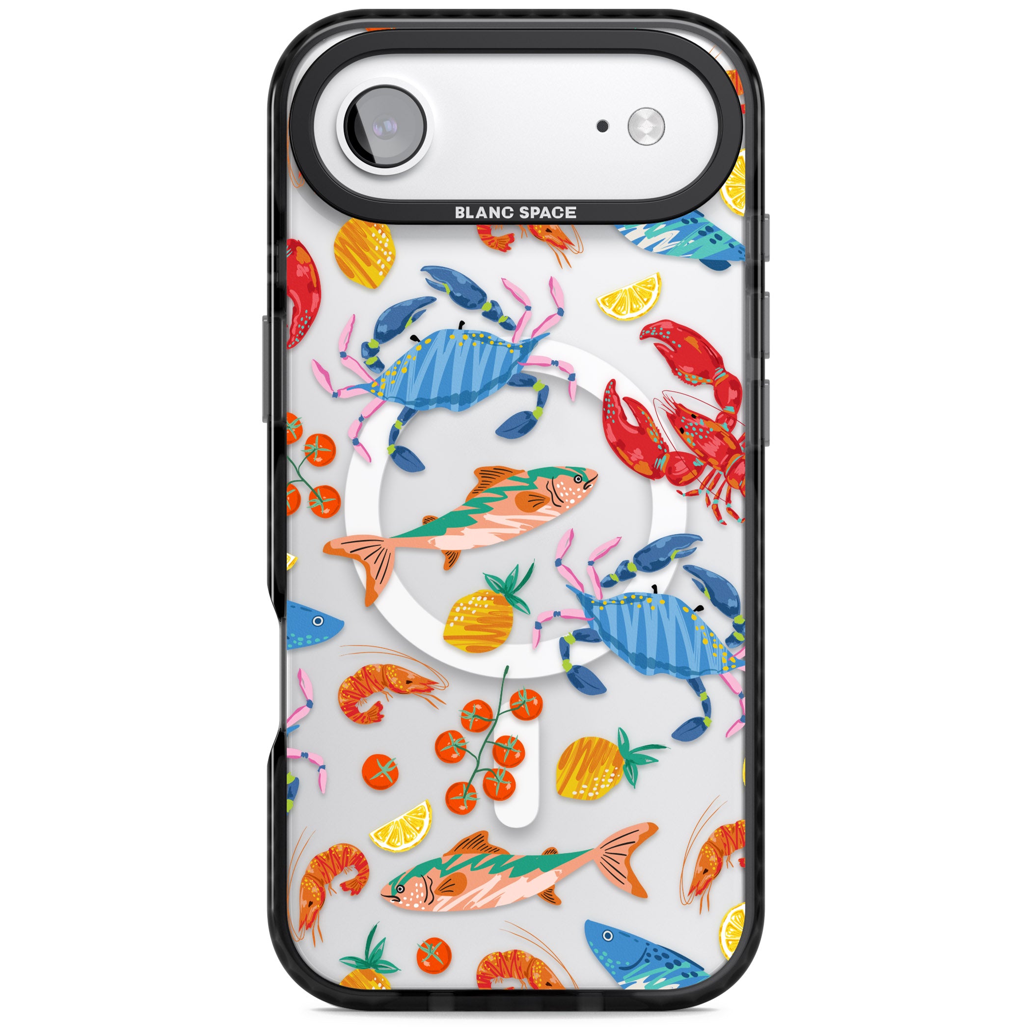 Vibrant Sealife iPhone 17 Air Impact Pro Black Phone Case