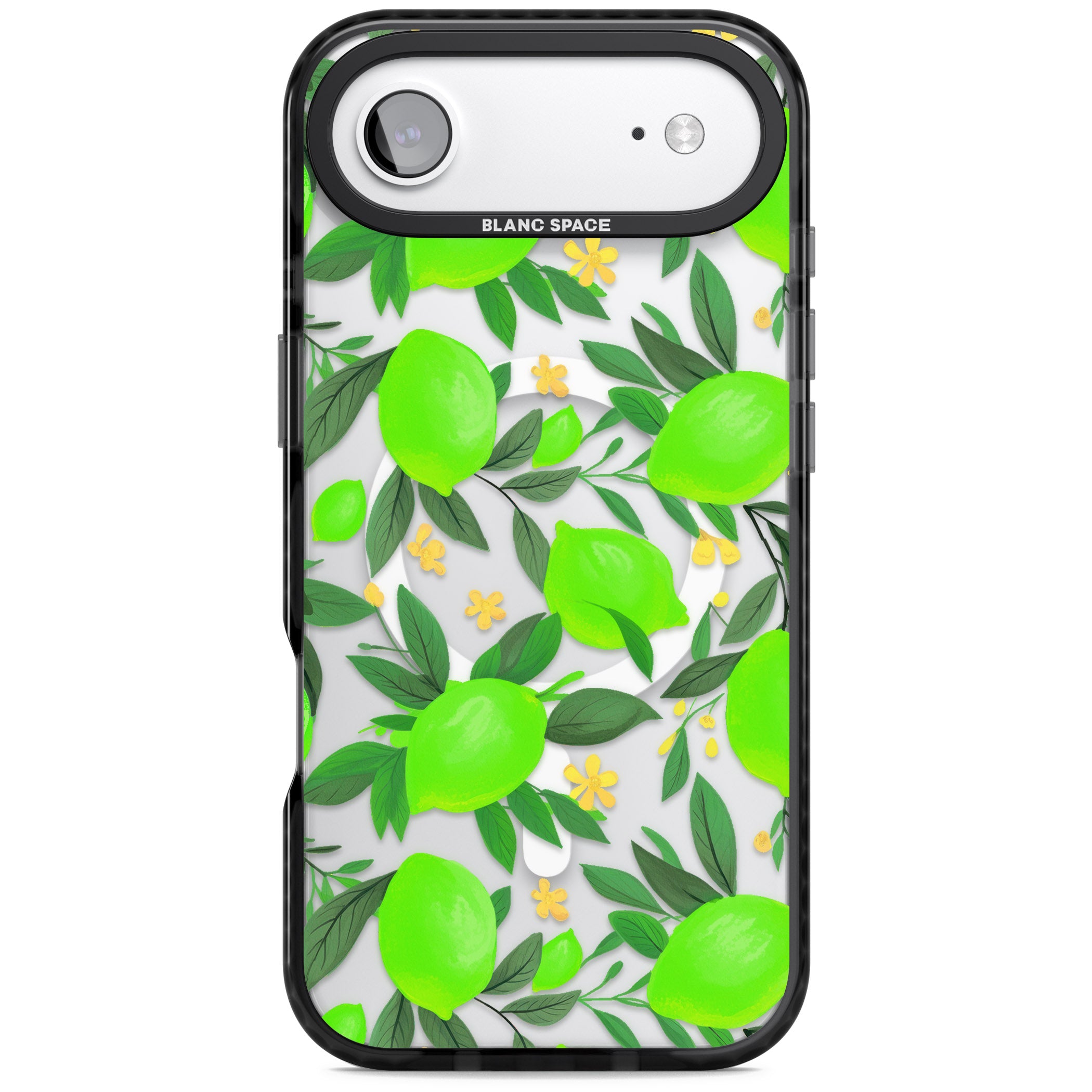 Lime Pattern iPhone 17 Air Impact Pro Black Phone Case