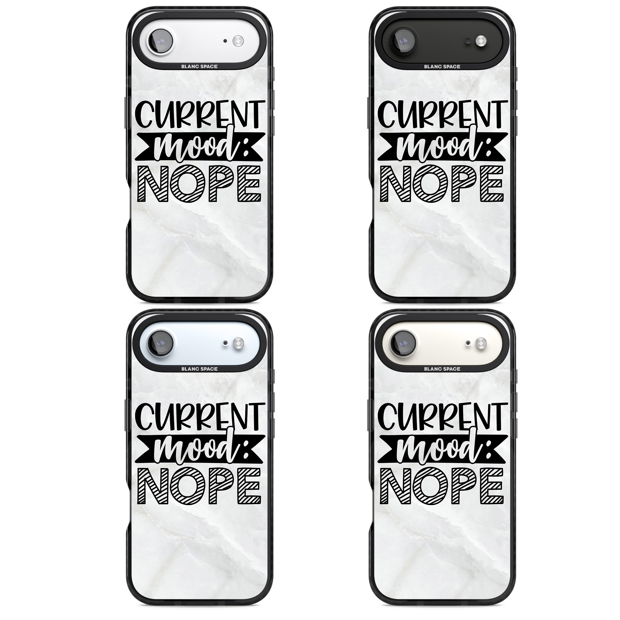 Current Mood Nope iPhone 17 Air Impact Pro Black Phone Case APT Impact Protection