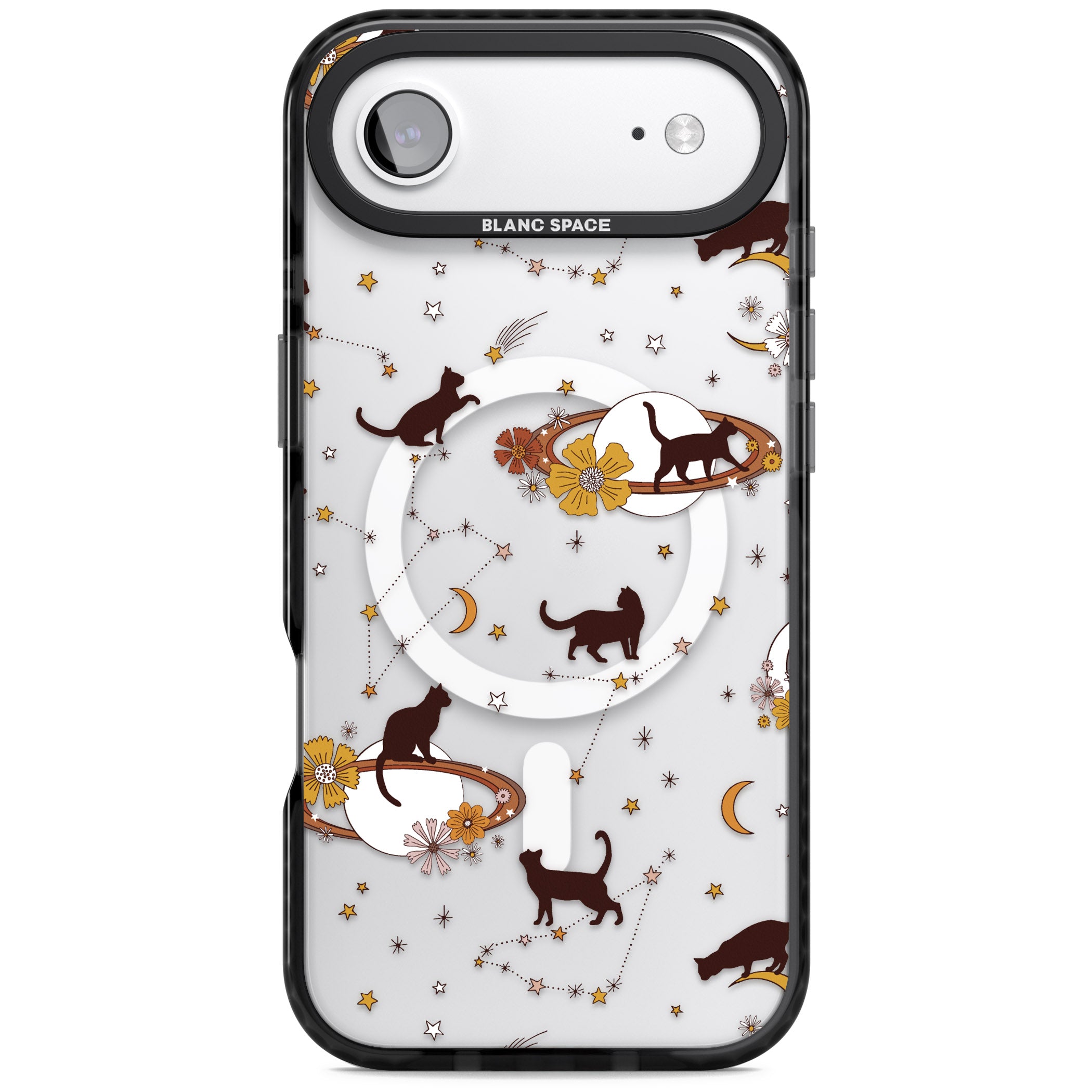 Halloween Cats And Astrology iPhone 17 Air Impact Pro Black Phone Case