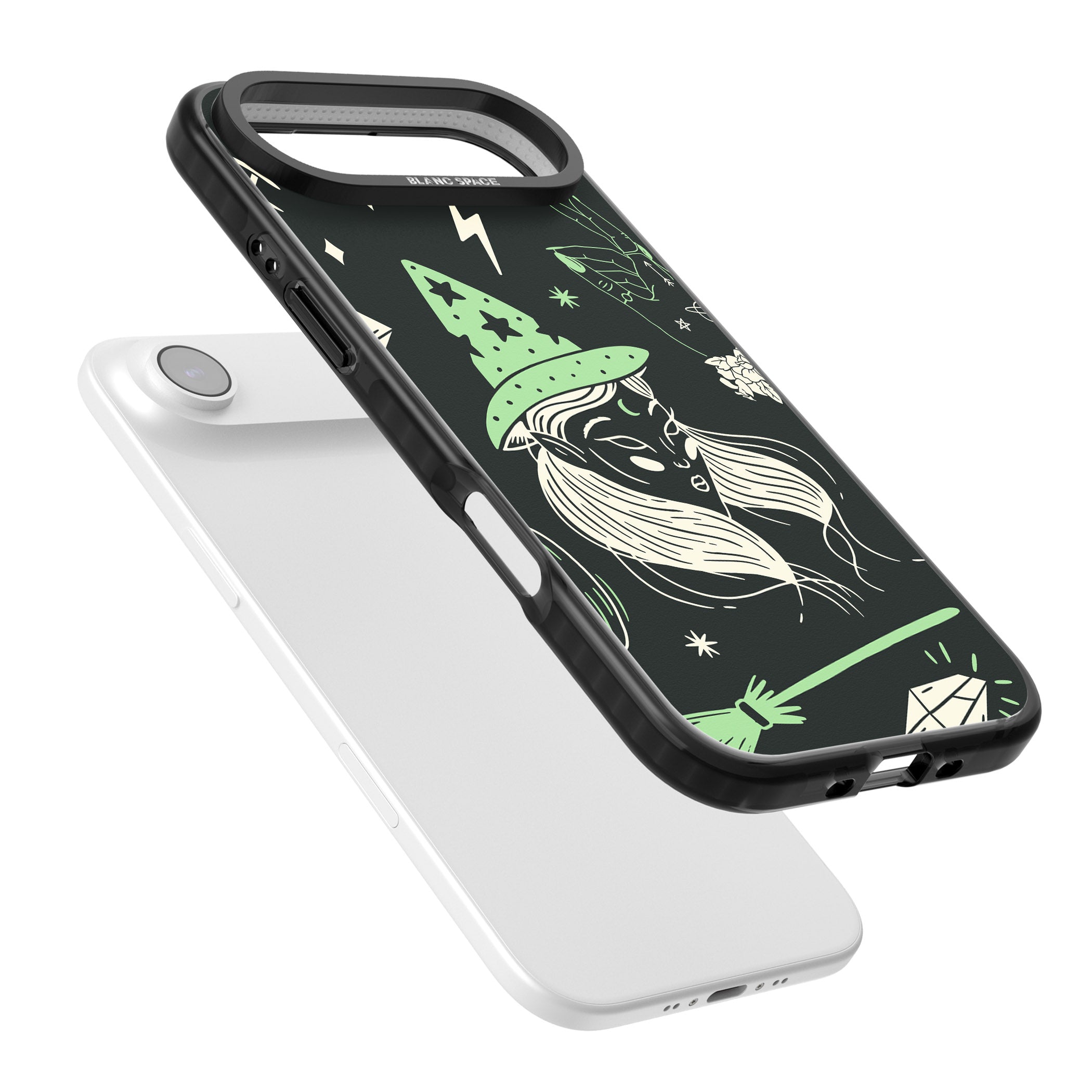 Astrology Witch Pattern iPhone 17 Air Impact Pro Black Phone Case Colours