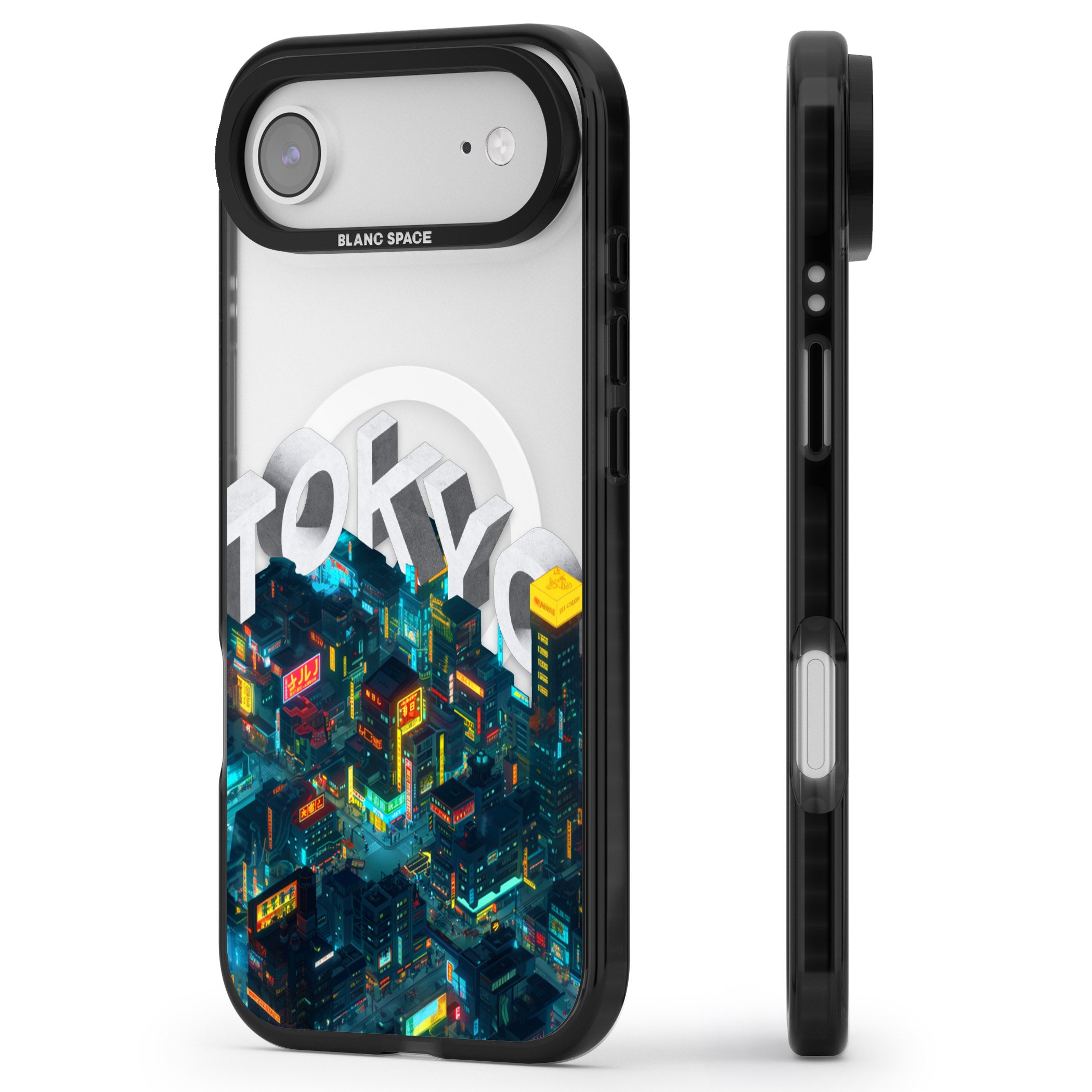 Tokyo iPhone 17 Air Impact Pro Black Phone Case Side Profile