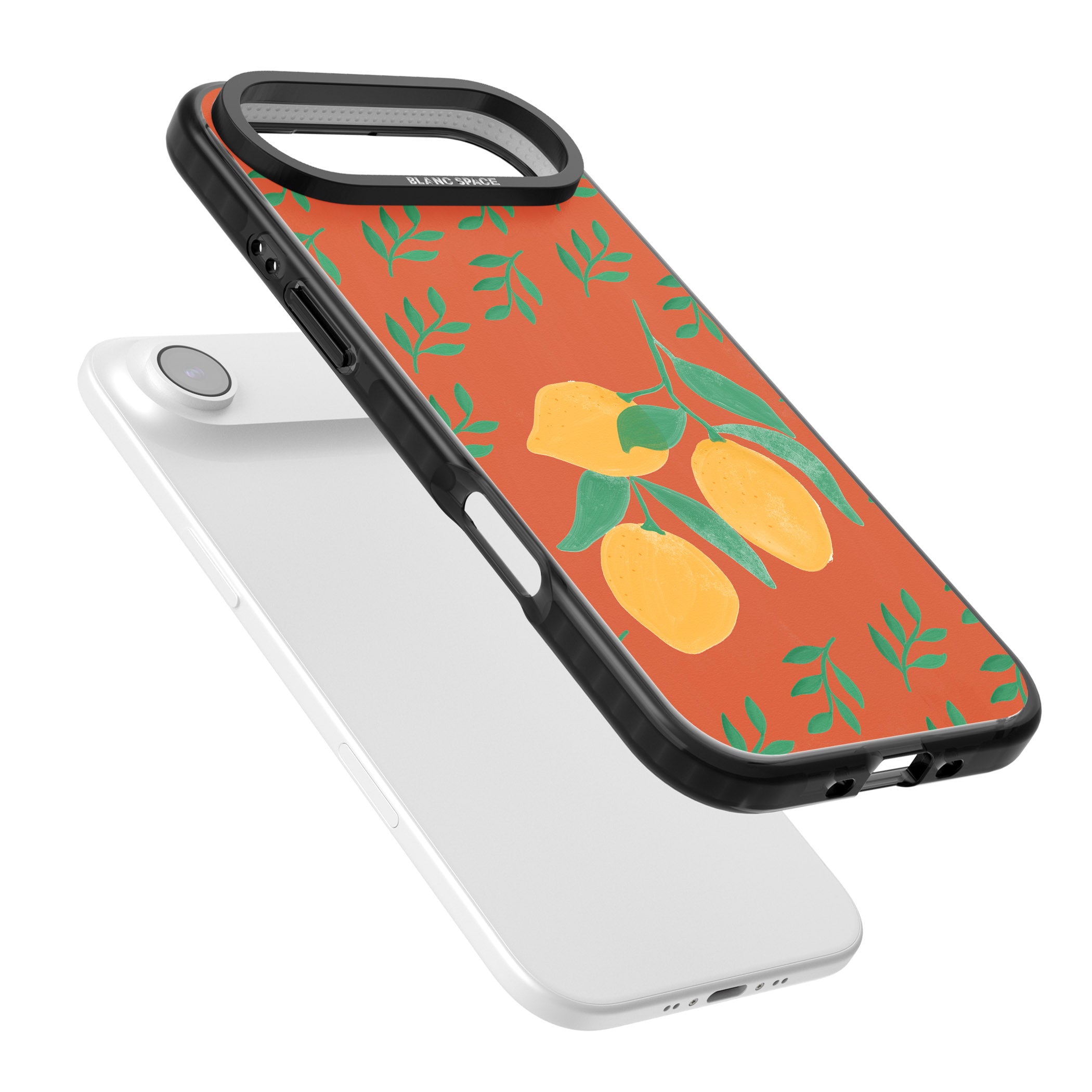 Tuscan Lemons iPhone 17 Air Impact Pro Black Phone Case Colours