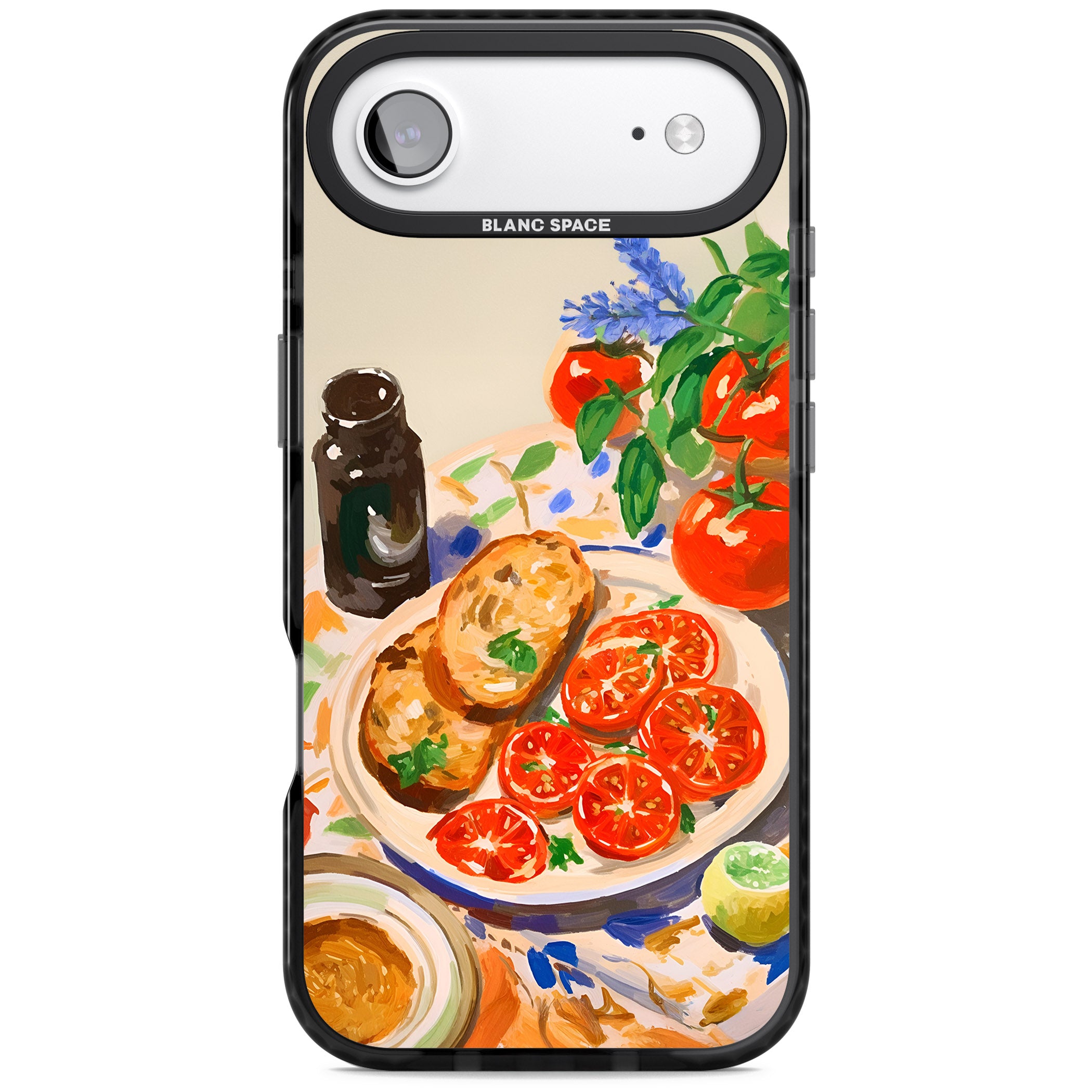 Bruschetta & Tomatoes iPhone 17 Air Impact Pro Black Phone Case