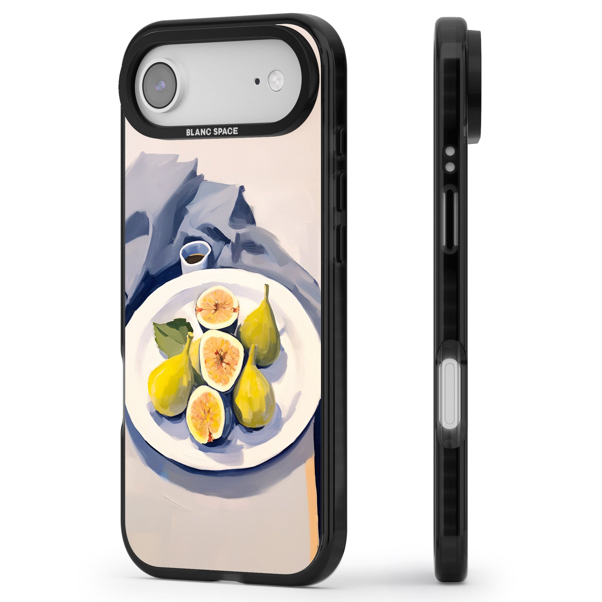 Plate of Pears iPhone 17 Air Impact Pro Black Phone Case Side Profile
