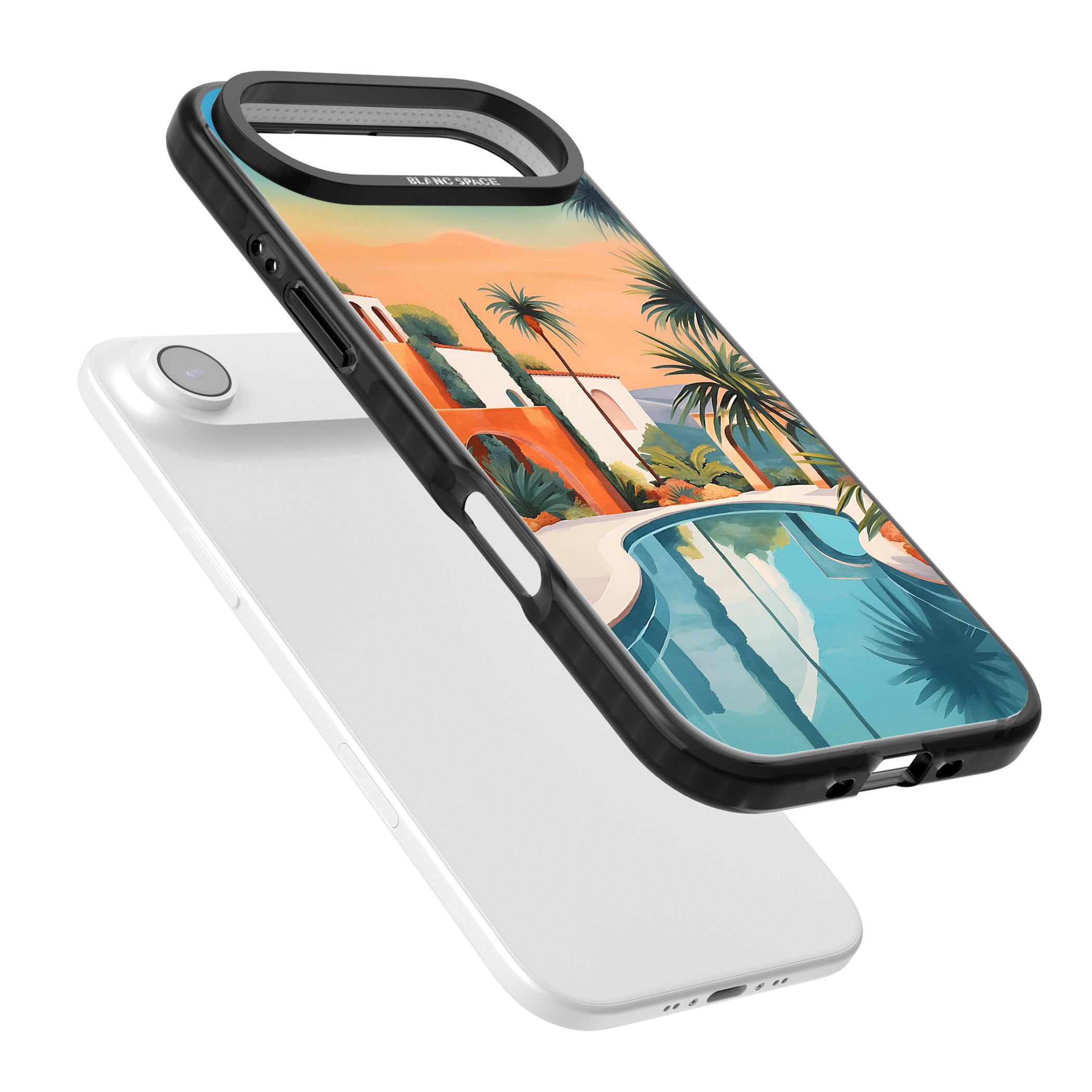 Villa Sunset iPhone 17 Air Impact Pro Black Phone Case Colours