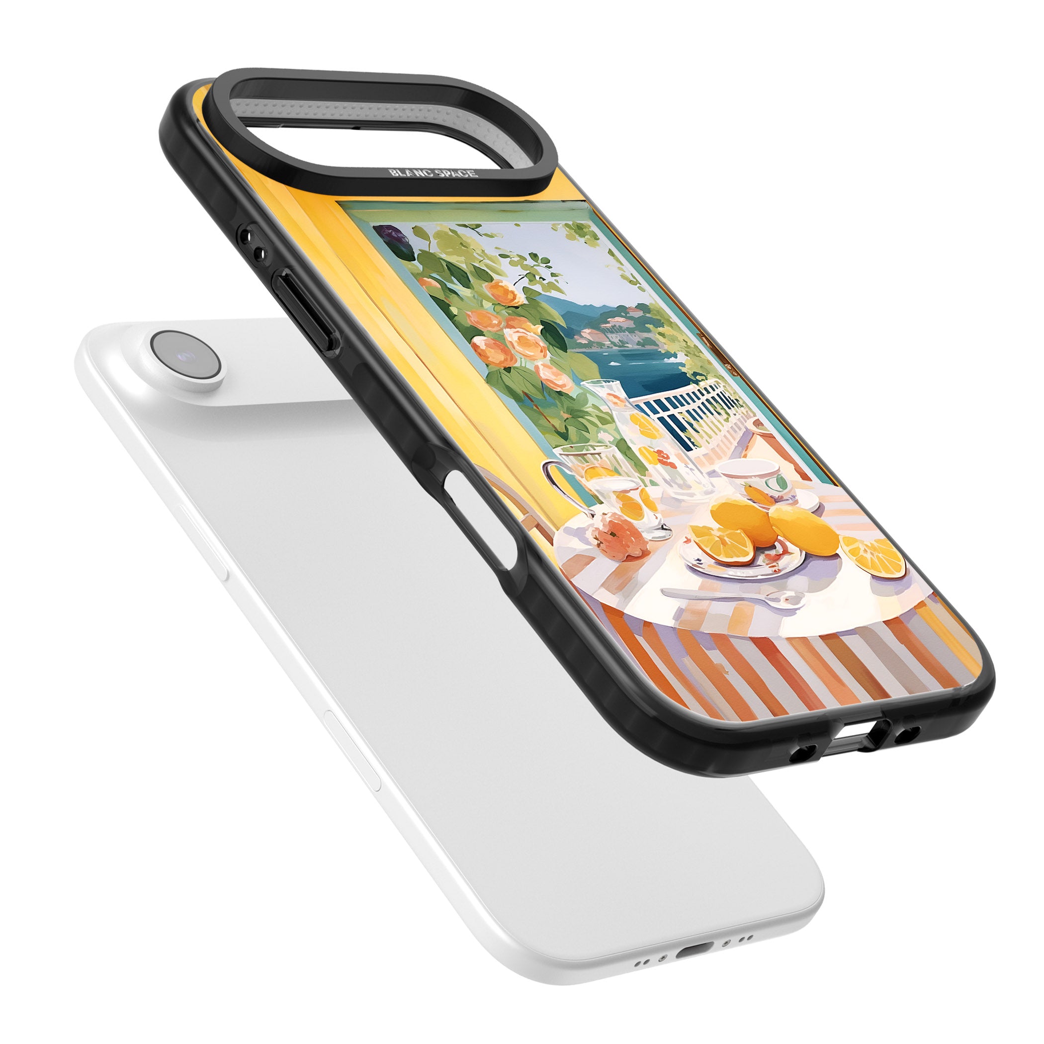 Amalfi Breakfast Balcony iPhone 17 Air Impact Pro Black Phone Case Colours