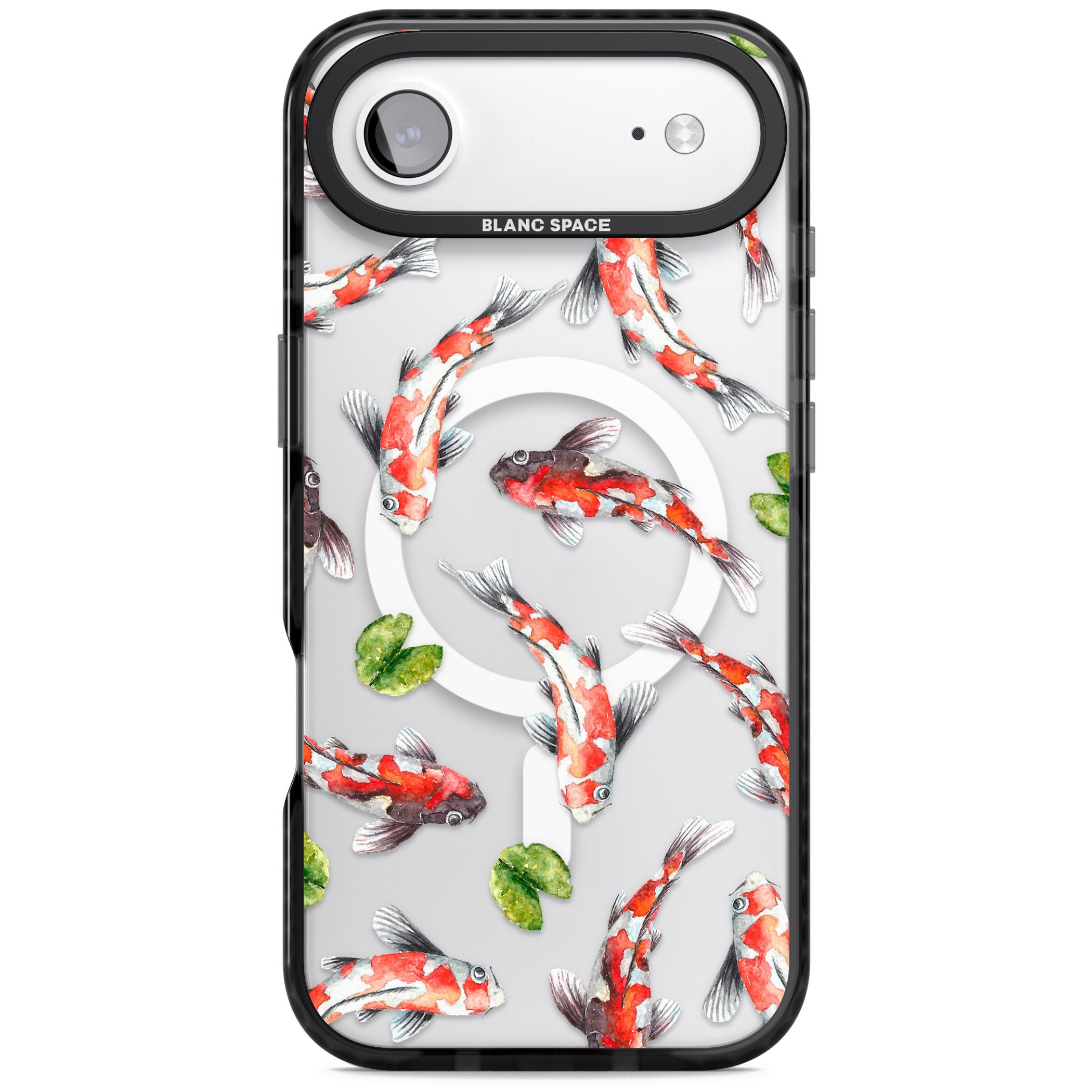 Koi Fish Watercolour iPhone 17 Air Impact Pro Black Phone Case
