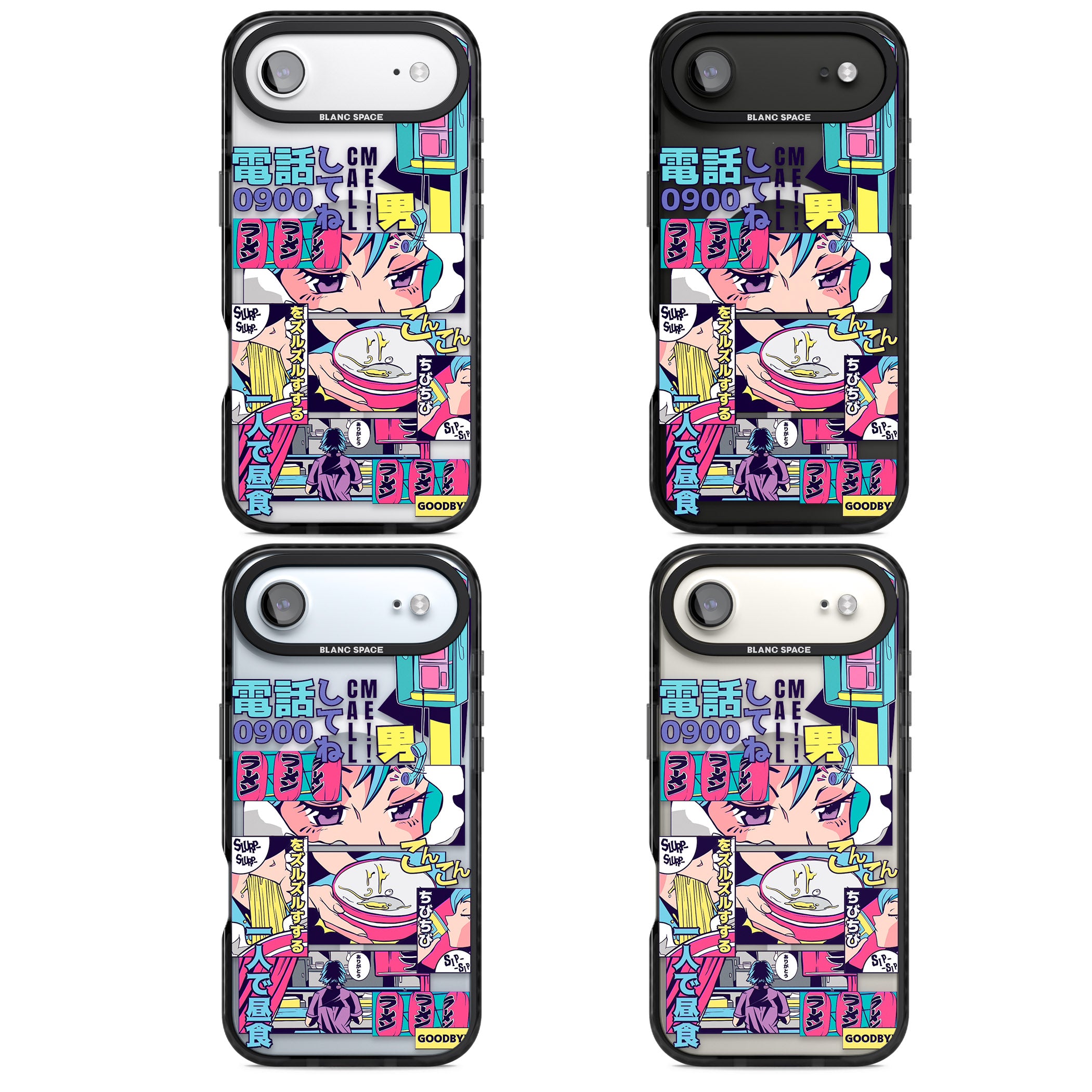 Vibrant Anime Comic iPhone 17 Air Impact Pro Black Phone Case APT Impact Protection