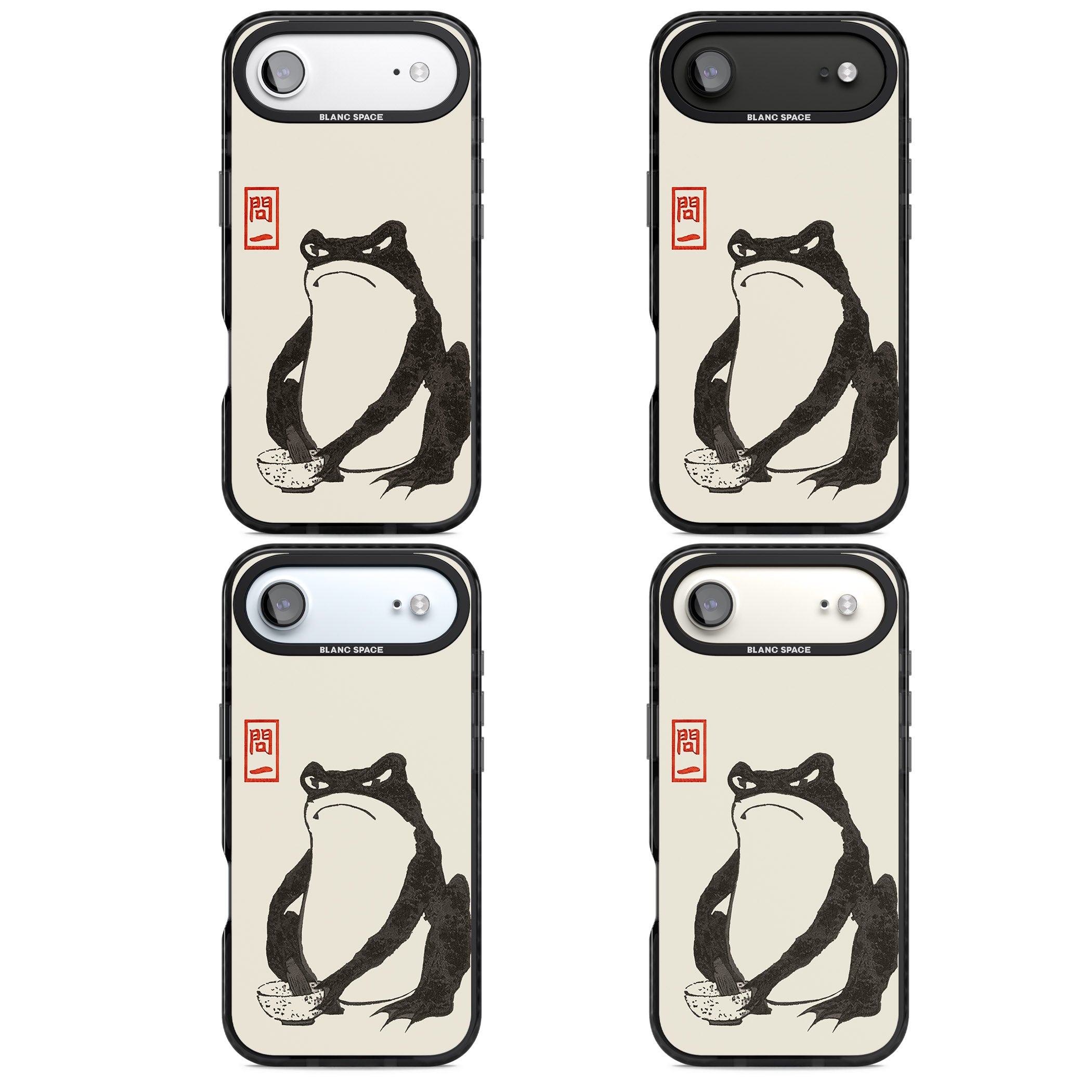 Matsumoto Hoji Grumpy Toad iPhone 17 Air Impact Pro Black Phone Case APT Impact Protection