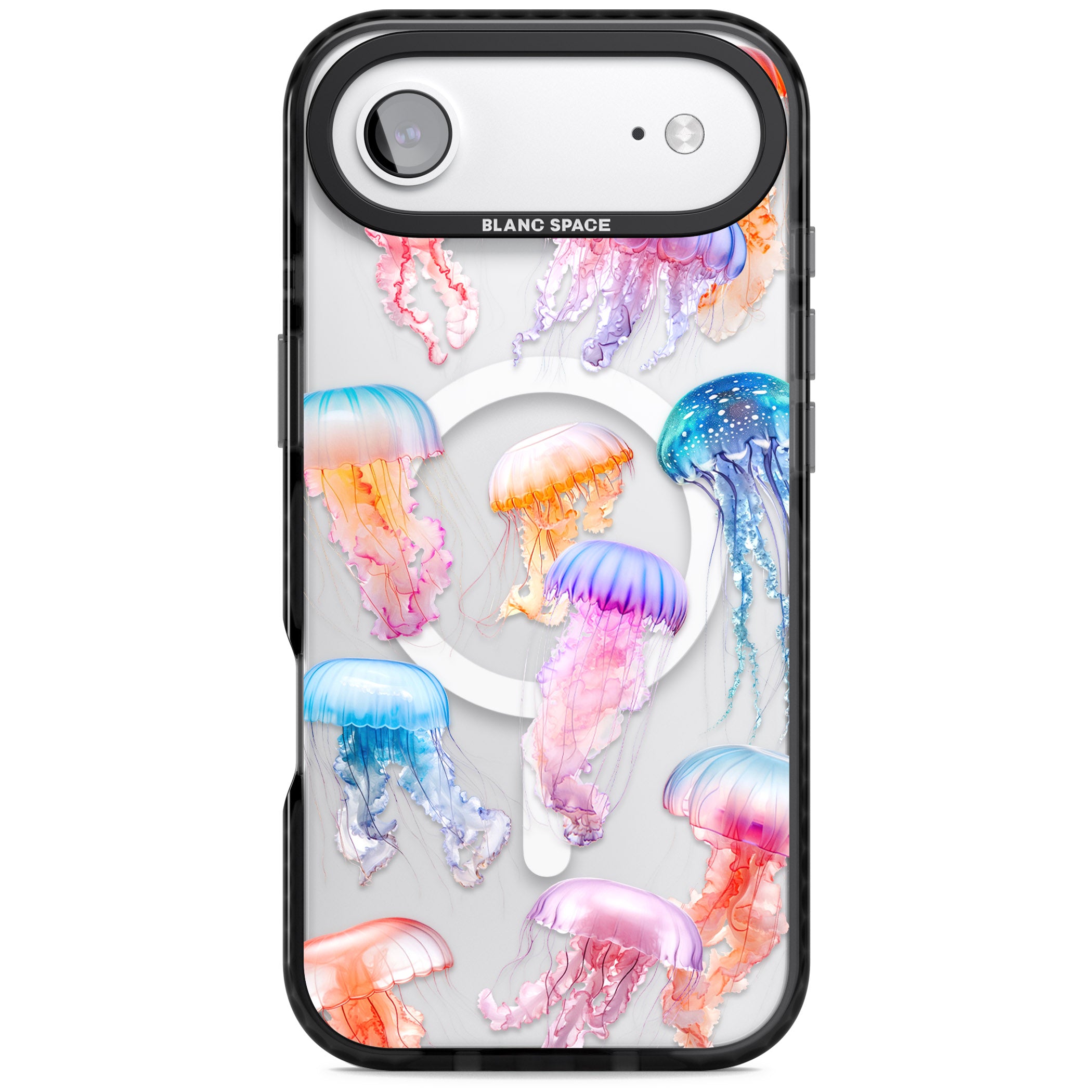 Vibrant Jellyfish iPhone 17 Air Impact Pro Black Phone Case