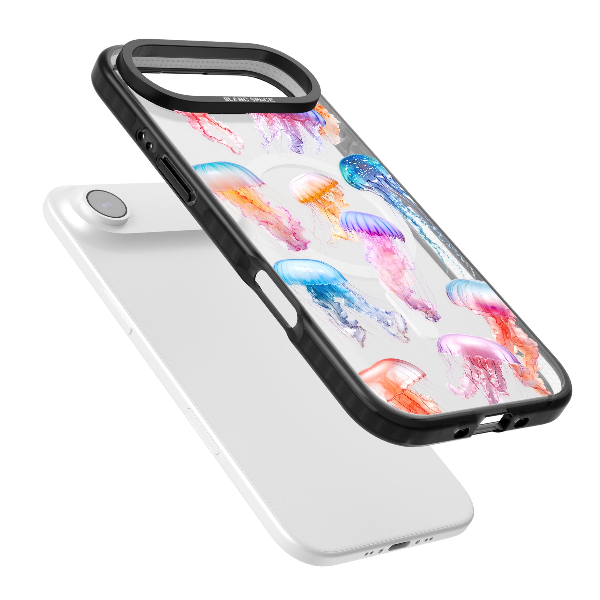 Vibrant Jellyfish iPhone 17 Air Impact Pro Black Phone Case Colours