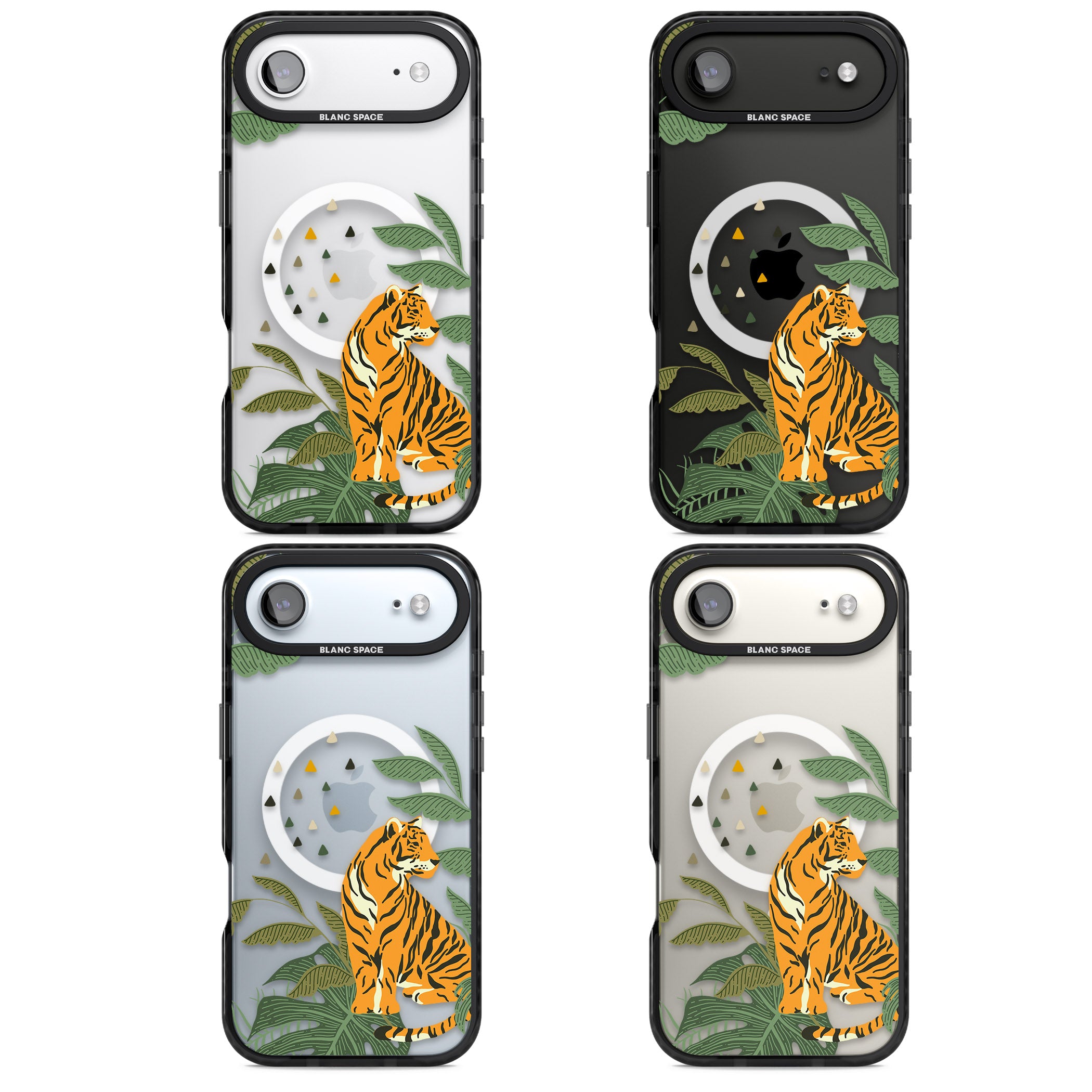 Tiger Jungle iPhone 17 Air Impact Pro Black Phone Case APT Impact Protection