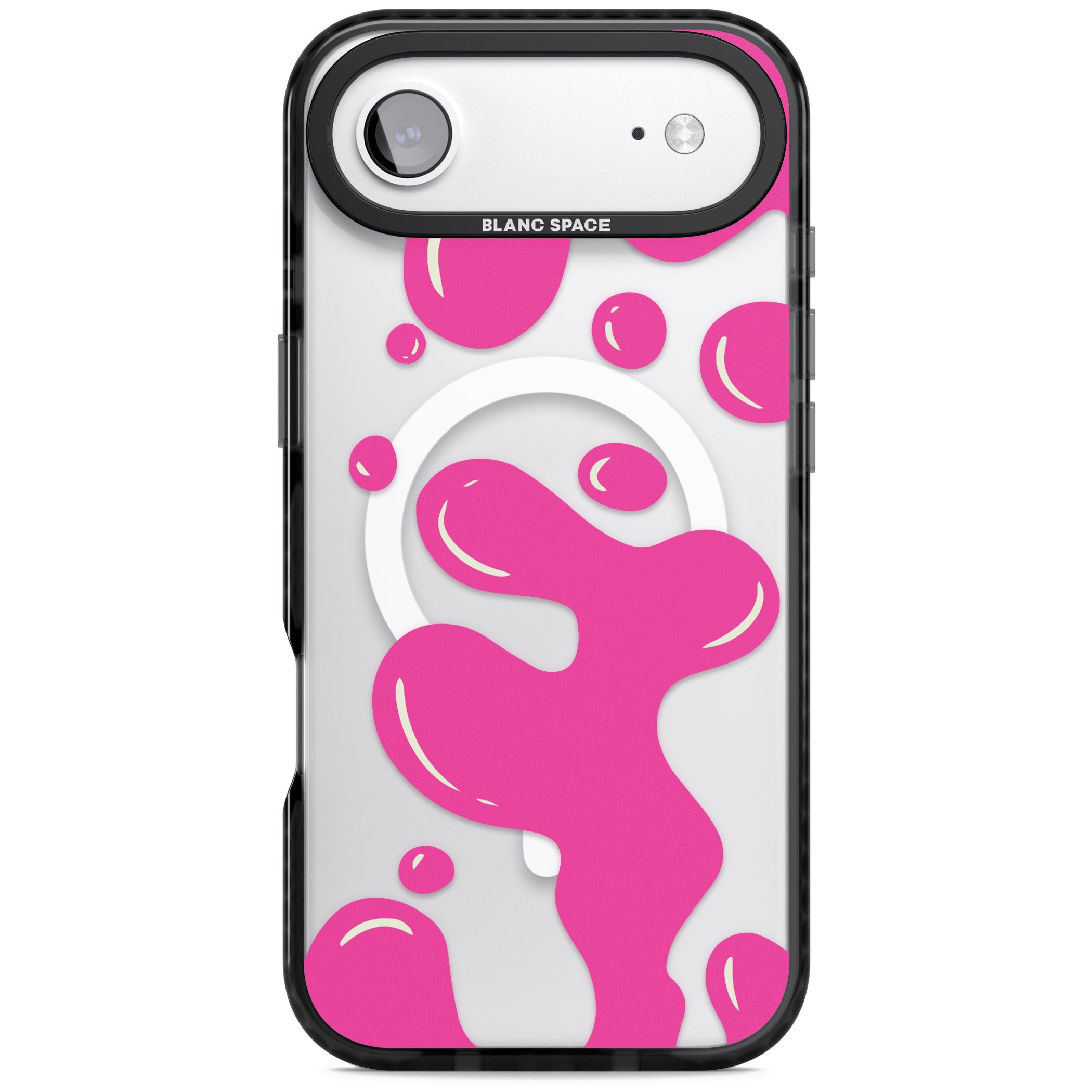 Pink Lava Lamp iPhone 17 Air Impact Pro Black Phone Case